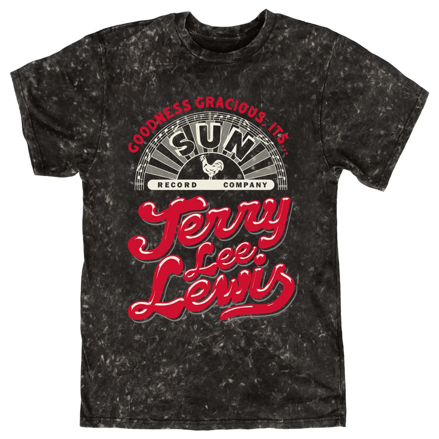 Sun Records T-shirt | Goodnees Gracious It's Jerry Lee Lewis Sun Records Mineral Wash Shirt