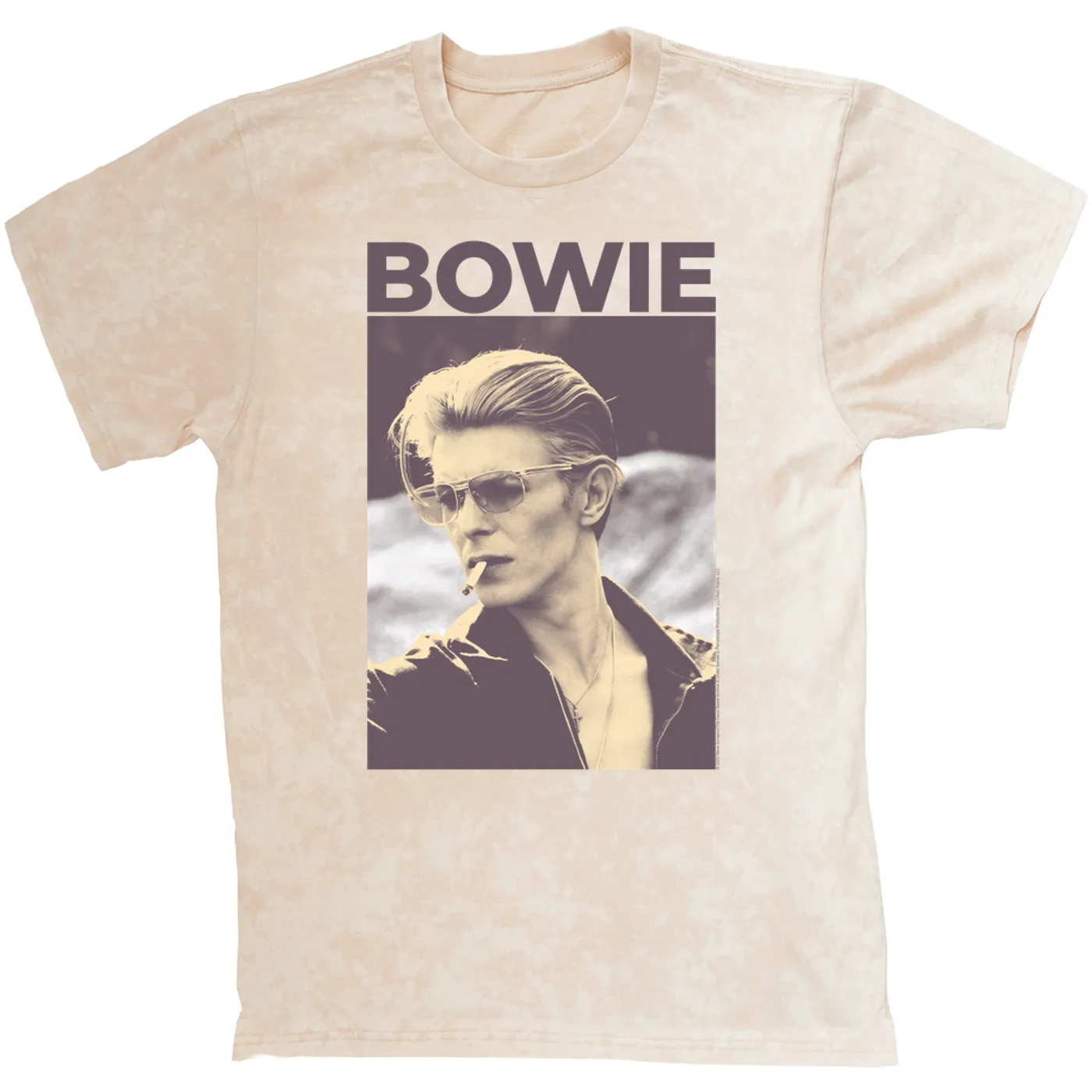 David Bowie T-shirt | The Man Who Fell To Earth Sepia Photo David Bowie Mineral Wash Shirt