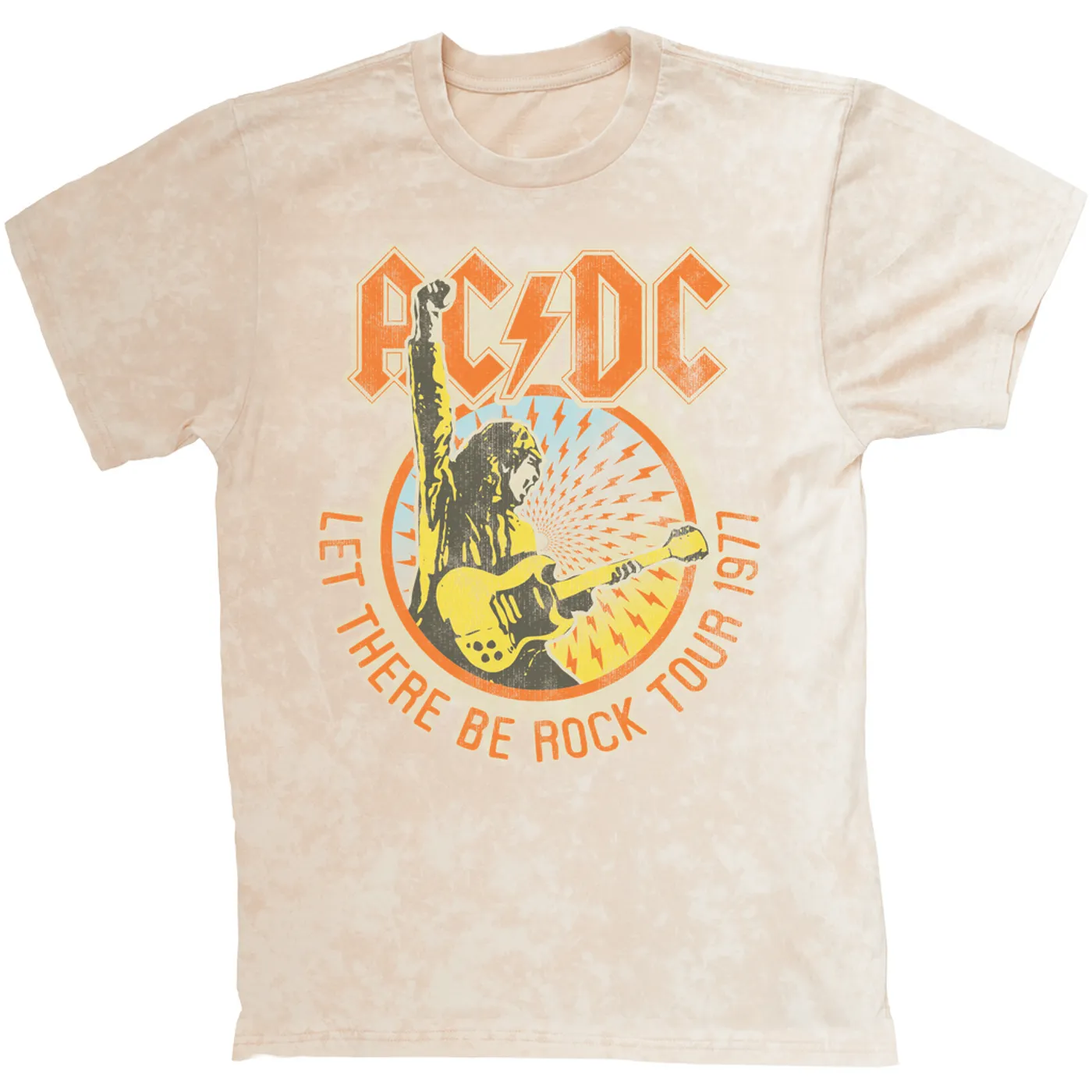 AC/DC T-shirt | Let There Be Rock Tour 1977 ACDC Mineral Wash Shirt