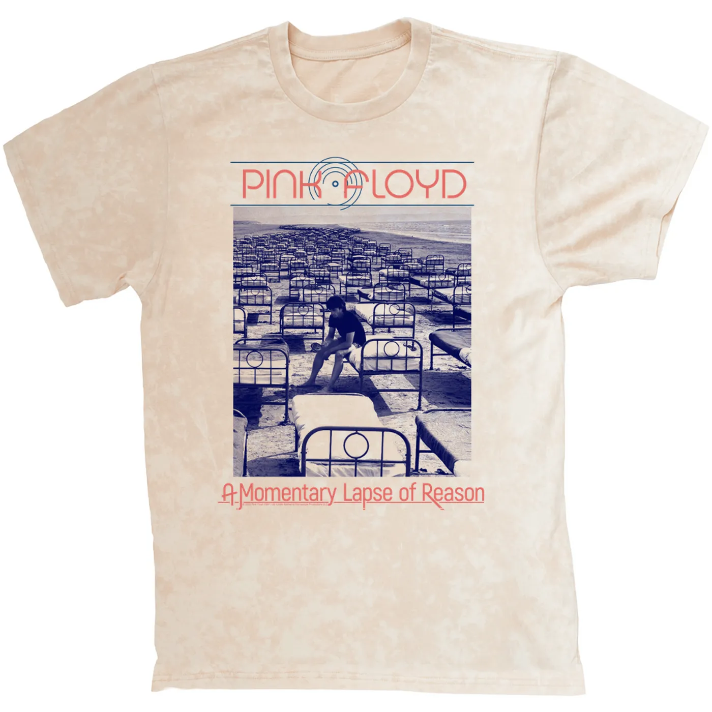 Pink Floyd T-shirt | Retro A Momentary Lapse Of Reason Image Pink Floyd Mineral Wash Shirt