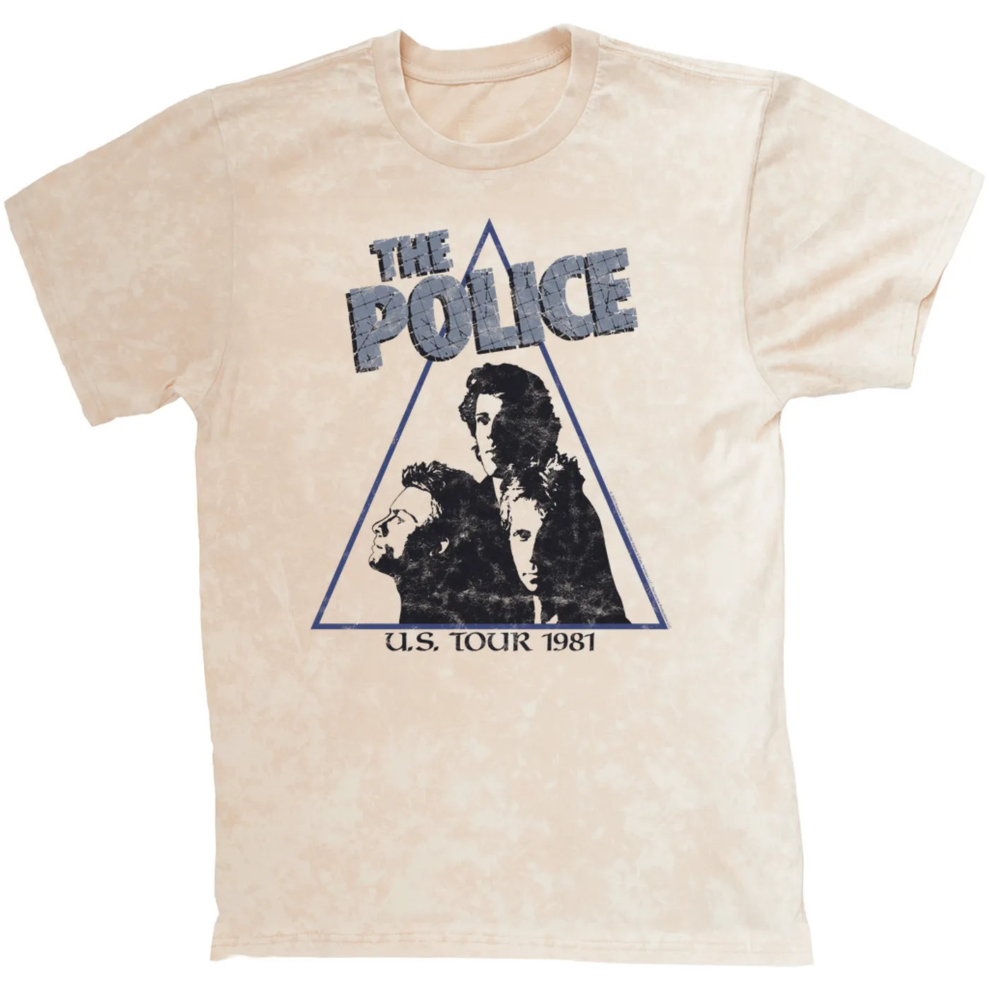 The Police T-shirt | Zenyatta Mondatta 1981 U.S. Tour (Merchbar Exclusive) The Police Mineral Wash Shirt