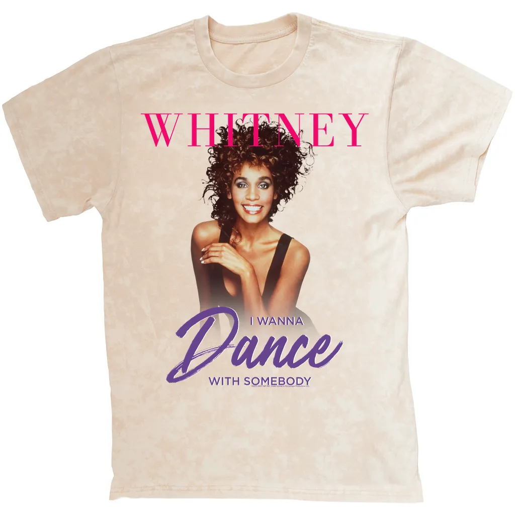 T-shirt | I Wanna Dance With Somebody Purple Pink Design (Equineop Exclusive) Mineral Wash Shirt