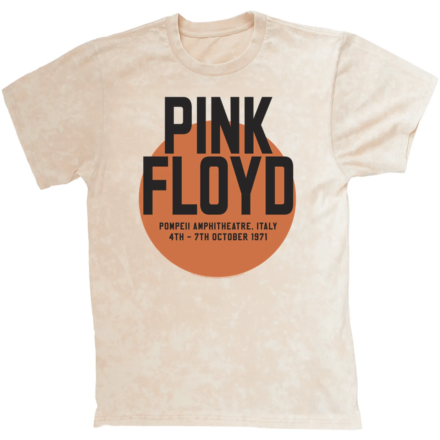 Pink Floyd T-shirt | Pompeii 1971 Concert Poster (Merchbar Exclusive) Pink Floyd Mineral Wash Shirt