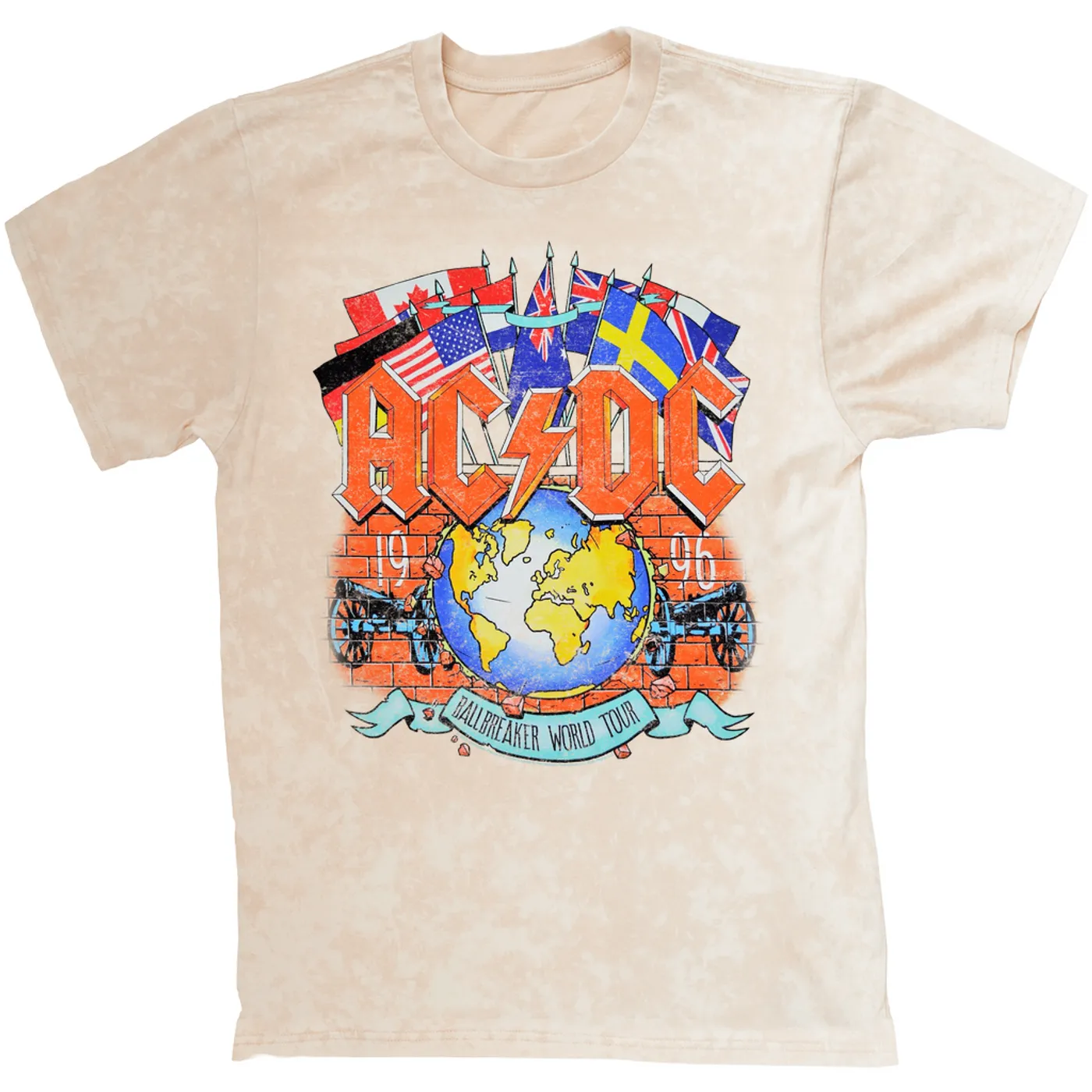AC/DC T-shirt | Ballbreaker World Tour 1996 ACDC Mineral Wash Shirt