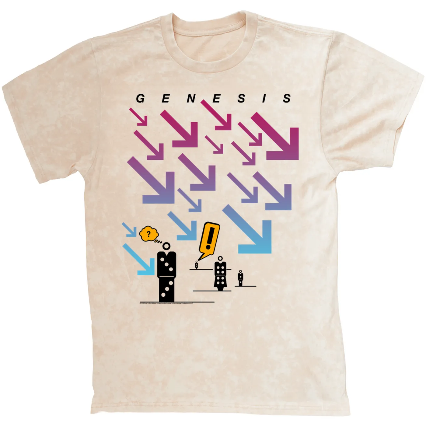 Genesis T-shirt | Live In Concert 1986 Tour Genesis Mineral Wash Shirt