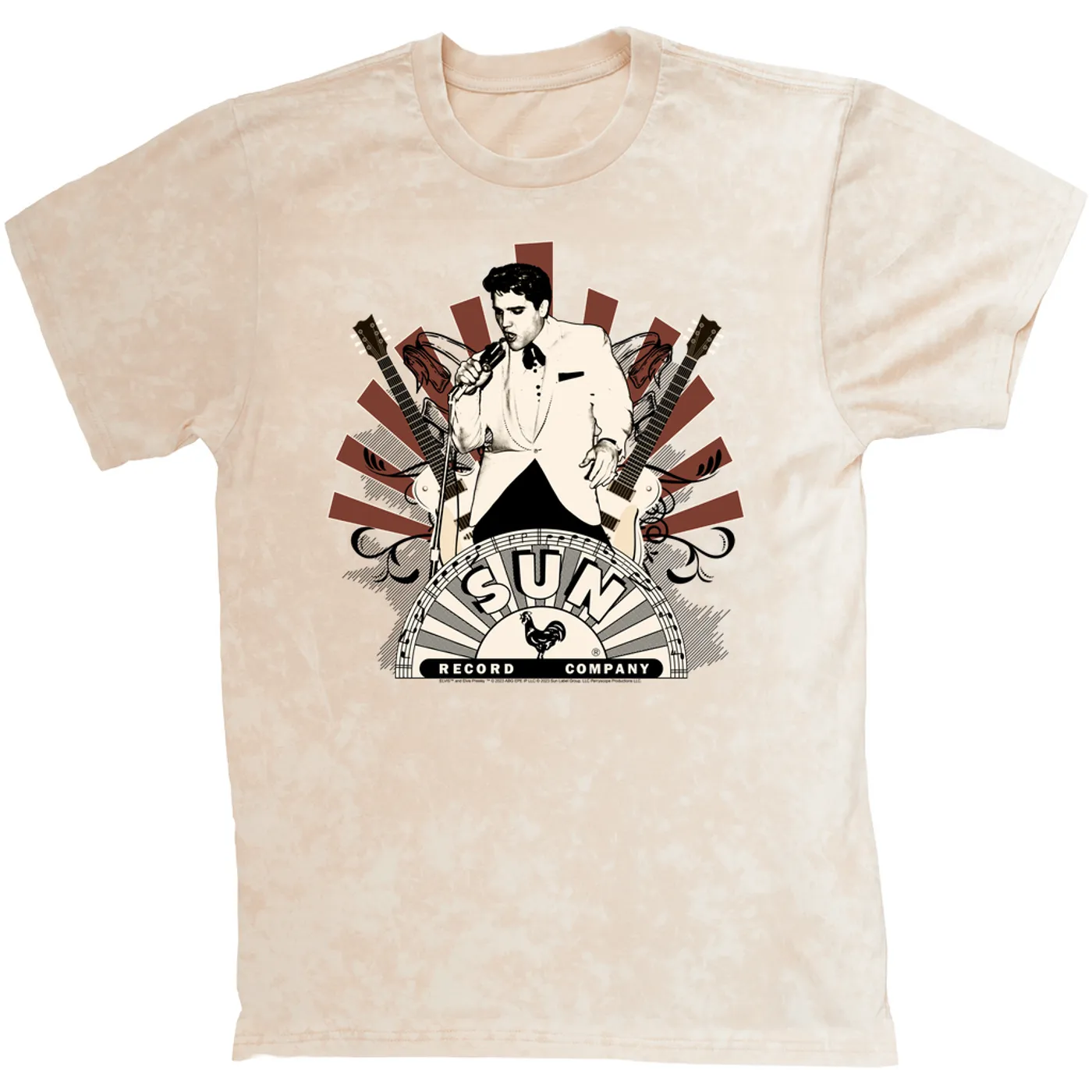 Sun Records T-shirt | Retro Performance Ellis Auditorium Sun Records Mineral Wash Shirt