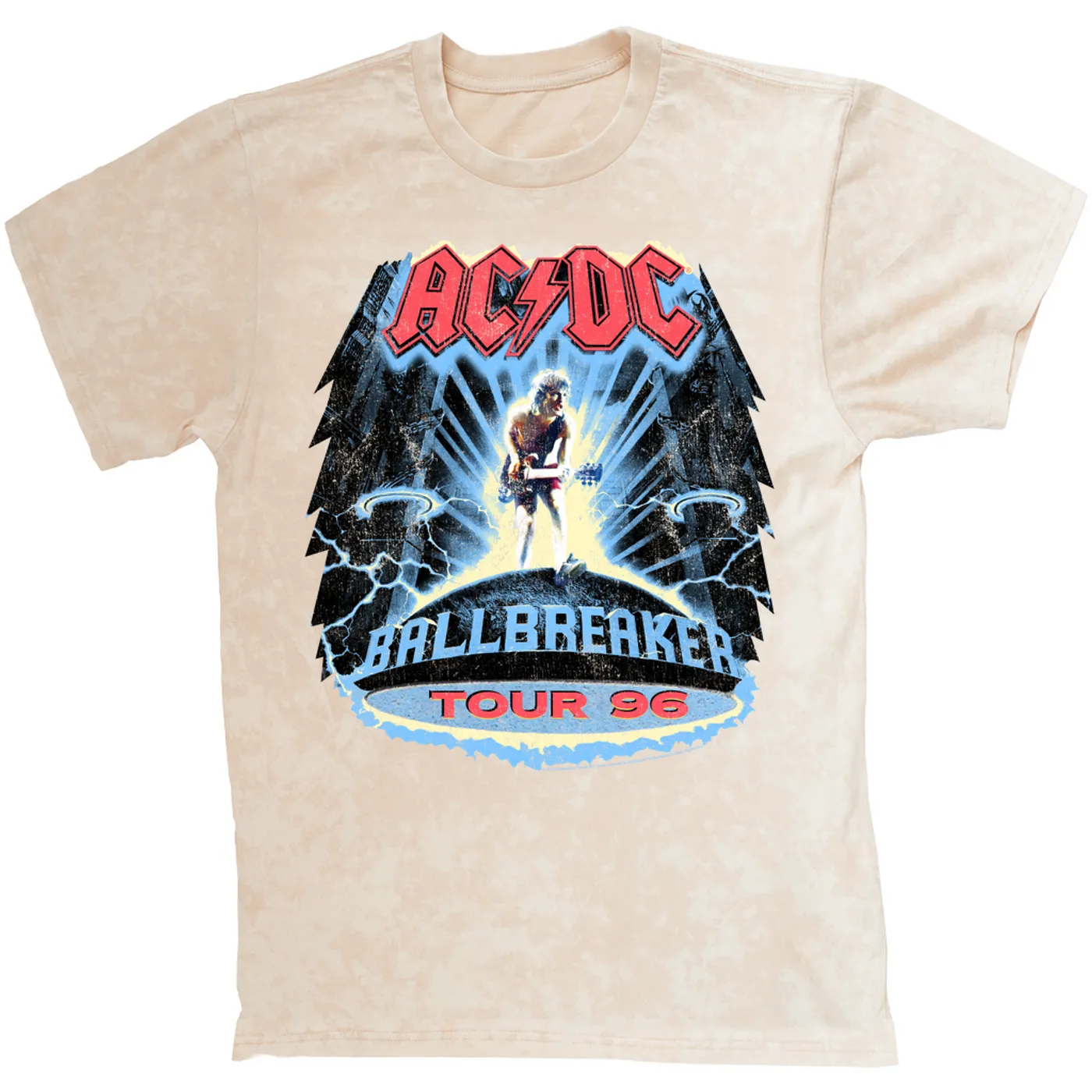 AC/DC T-shirt | Ballbreaker Tour '96 Distressed ACDC Mineral Wash Shirt