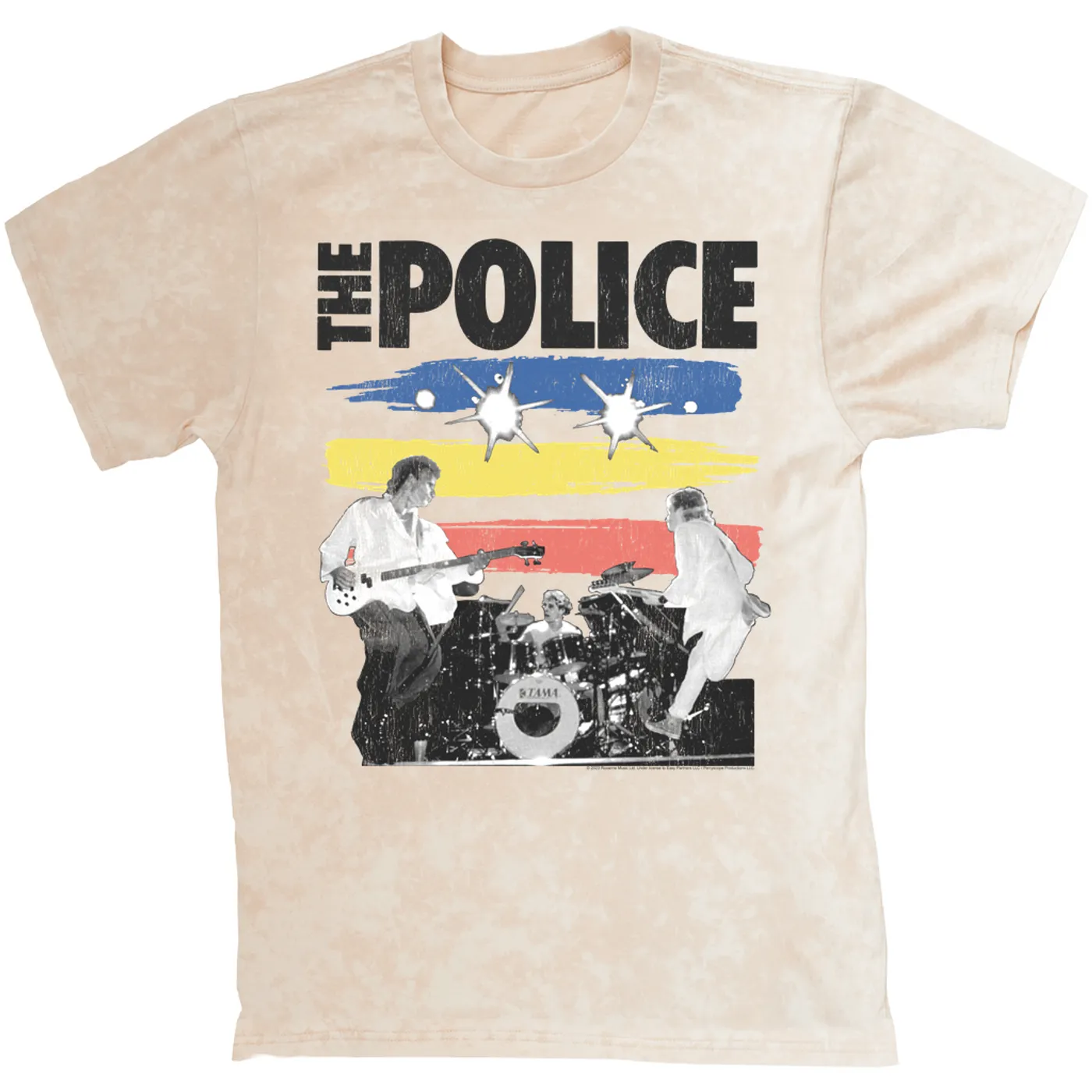 The Police T-shirt | Synchronicity Live In Concert The Police Mineral Wash Shirt