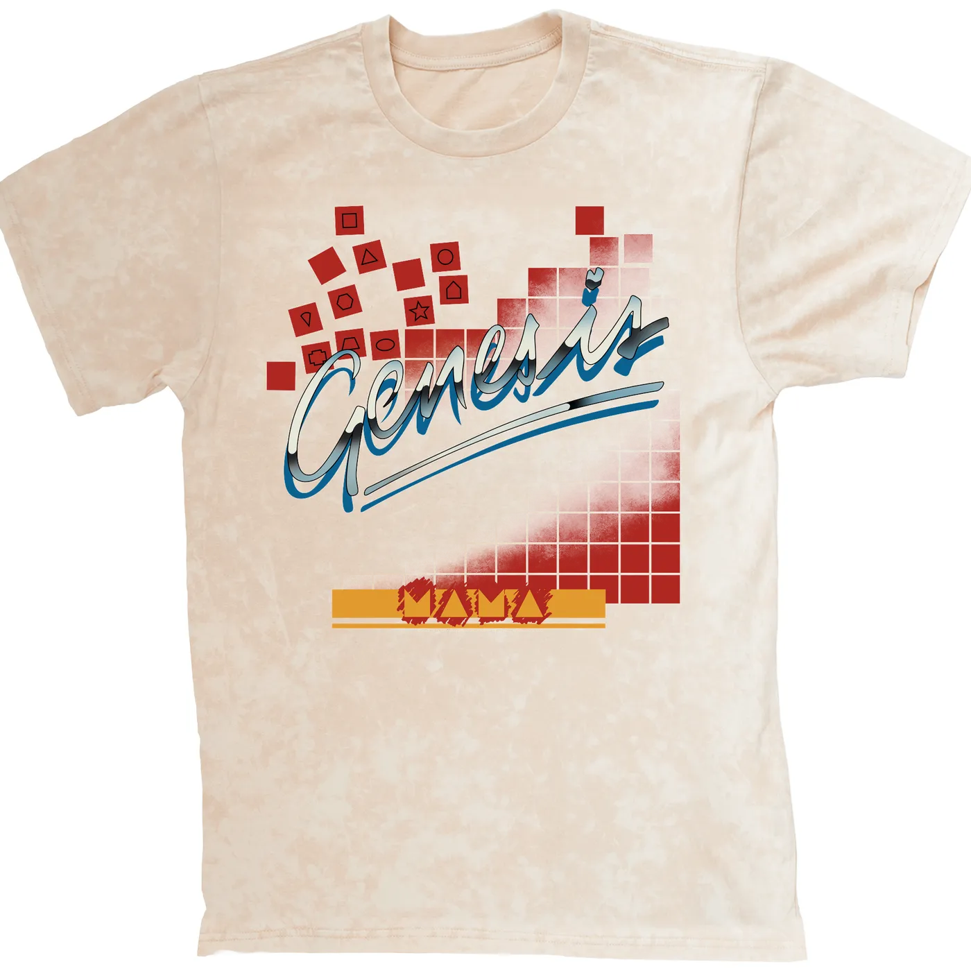 Genesis T-shirt | Mama 1983 Album Design Genesis Mineral Wash Shirt