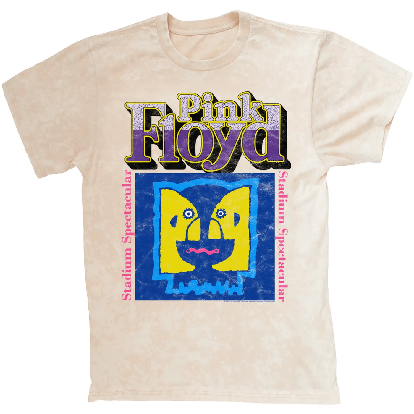 Pink Floyd T-shirt | Division Bell Stadium Spectacular Pink Floyd Mineral Wash Shirt