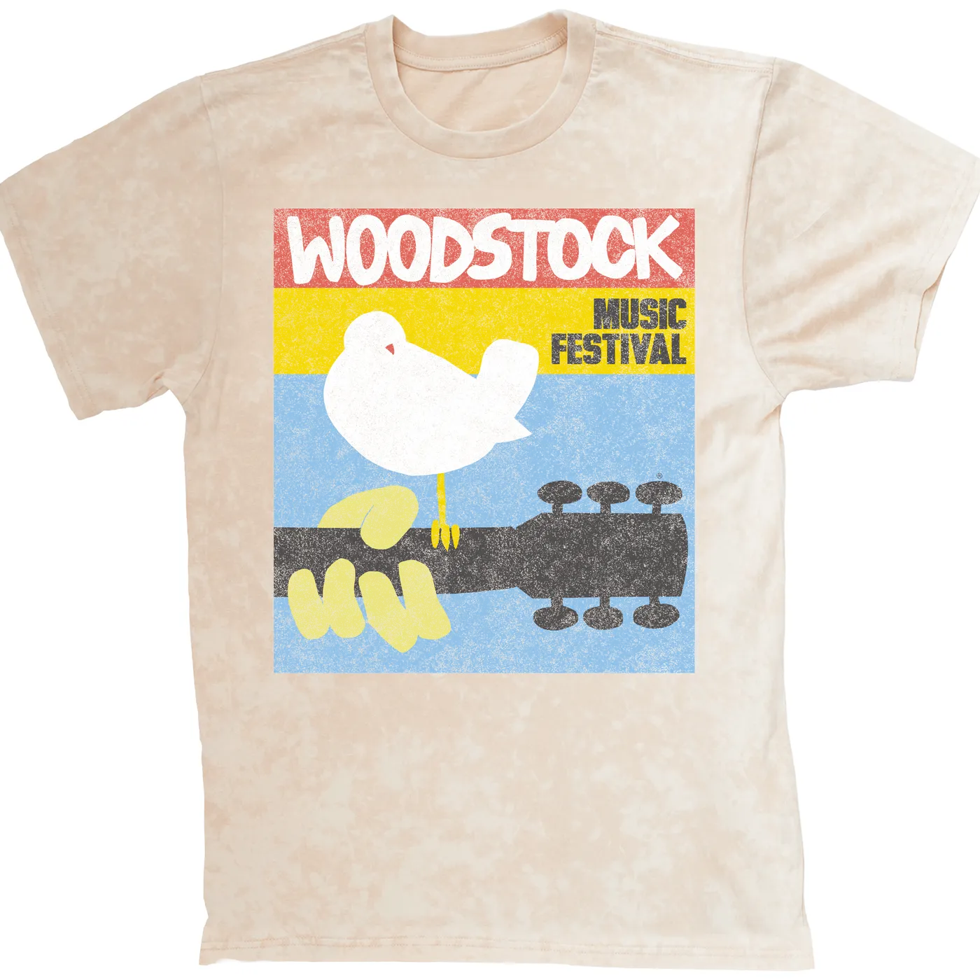 Woodstock T-shirt | Retro Music Festival (Merchbar Exclusive) Woodstock Mineral Wash Shirt