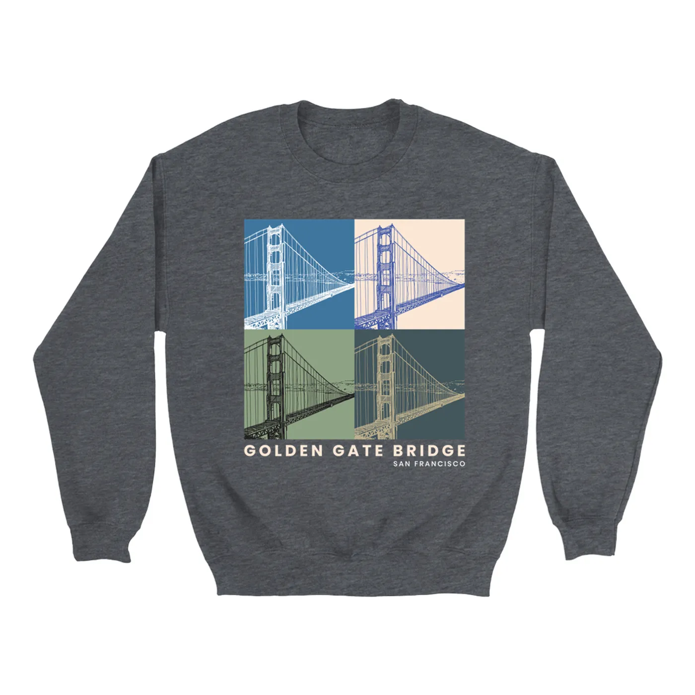 Merchbar Famous Landmarks Sweatshirt | Golden Gate Bridge Merchbar Famous Landmarks Shirt