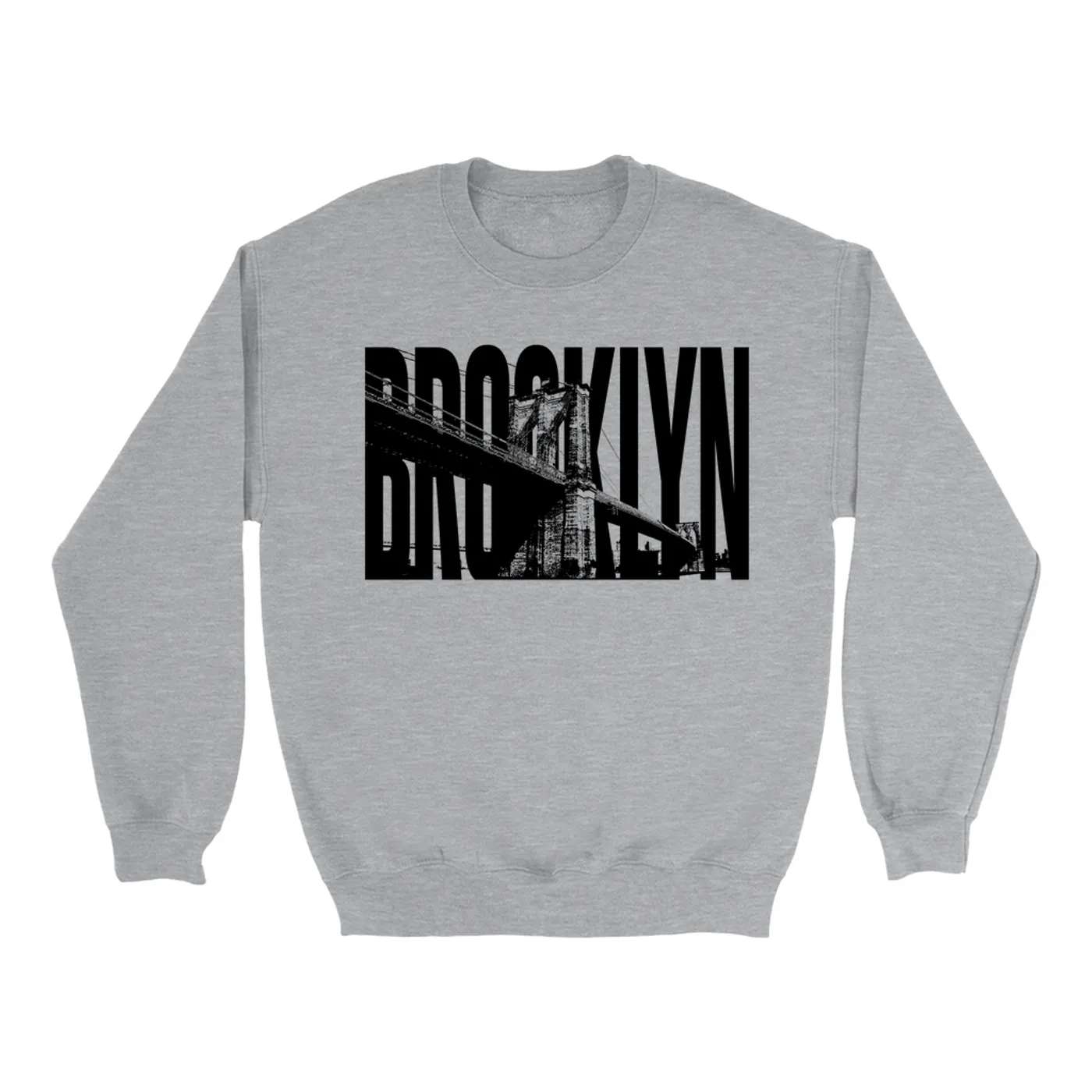 Merchbar Famous Landmarks Sweatshirt | Brooklyn Bridge, NYC Merchbar Famous Landmarks Shirt