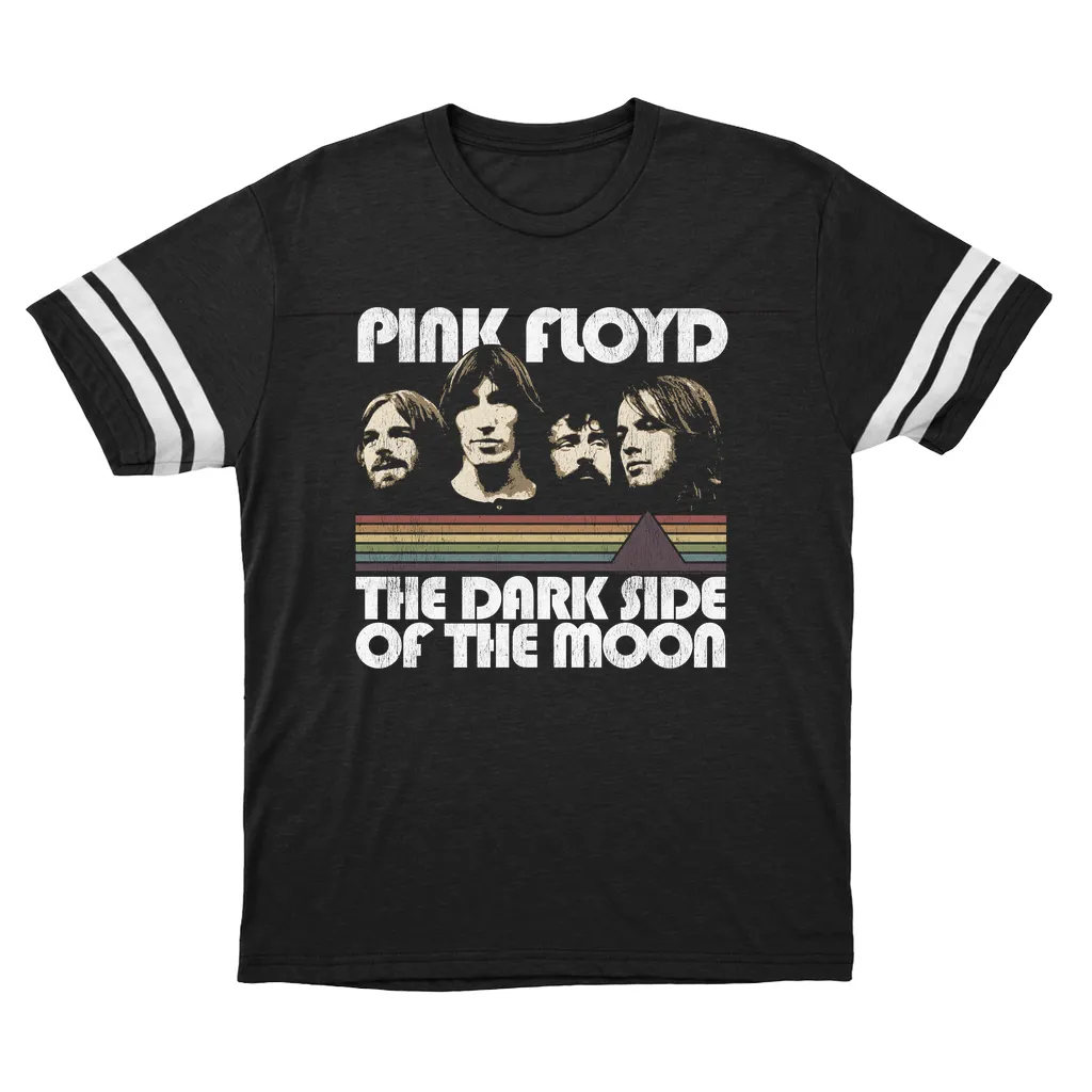 T-Shirt | Dark Side Of The Moon Retro Design Distressed (Equineop Exclusive) Football Shirt