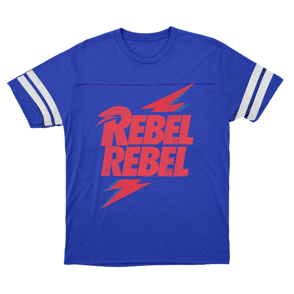 T-Shirt | Rebel Rebel Lightning Bolt Distressed (Equineop Exclusive) Football Shirt