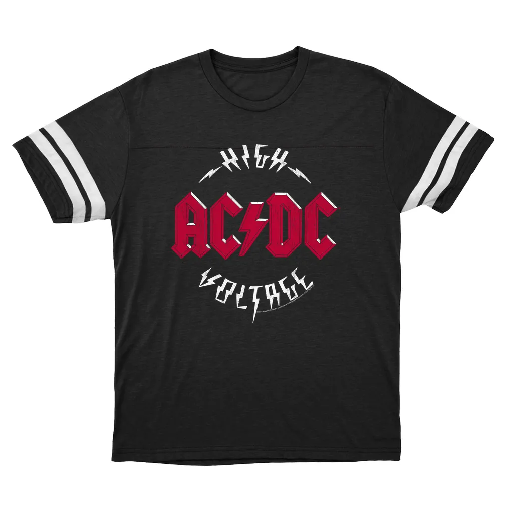 T-Shirt | High Voltage Red Logo Distressed (Equineop Exclusive) Football Shirt