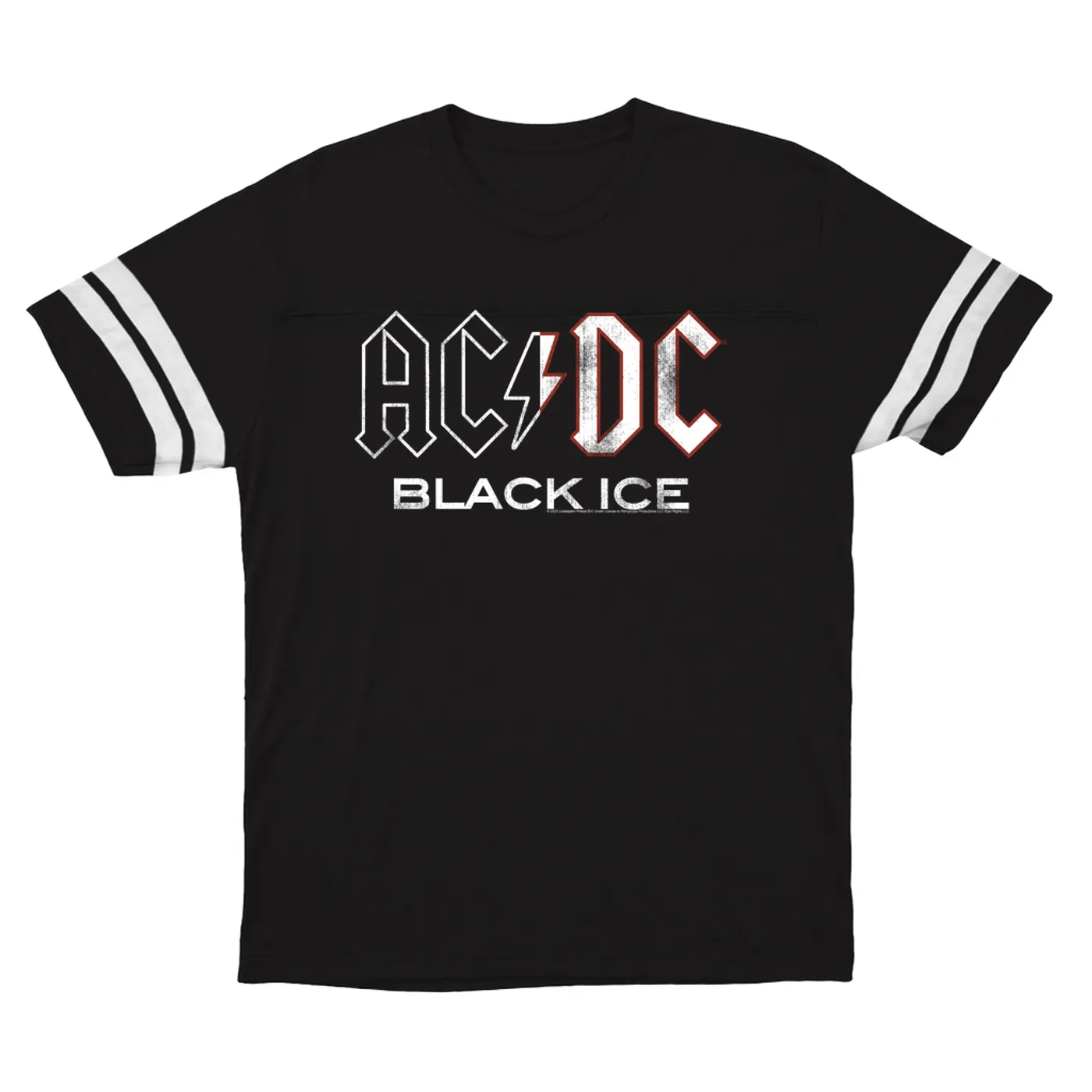AC/DC T-Shirt | Black Ice Album Design (Merchbar Exclusive) ACDC Football Shirt