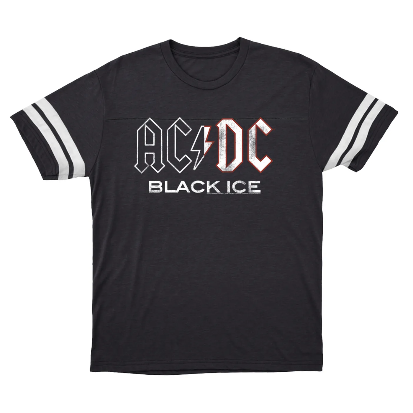 AC/DC T-Shirt | Black Ice Album Design (Merchbar Exclusive) ACDC Football Shirt