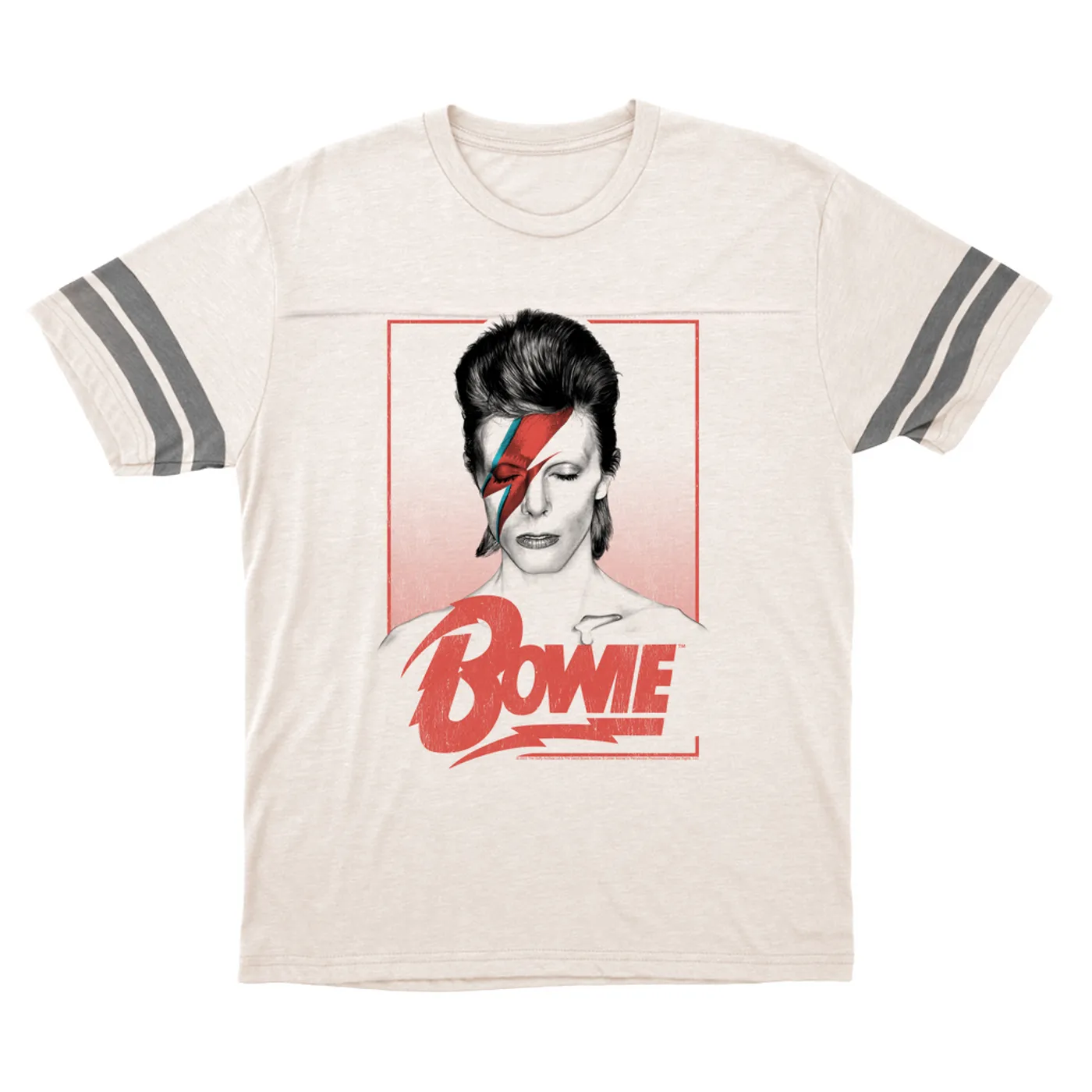 David Bowie T-Shirt | Aladdin Sane Bowie Red Image (Merchbar Exclusive) David Bowie Football Shirt