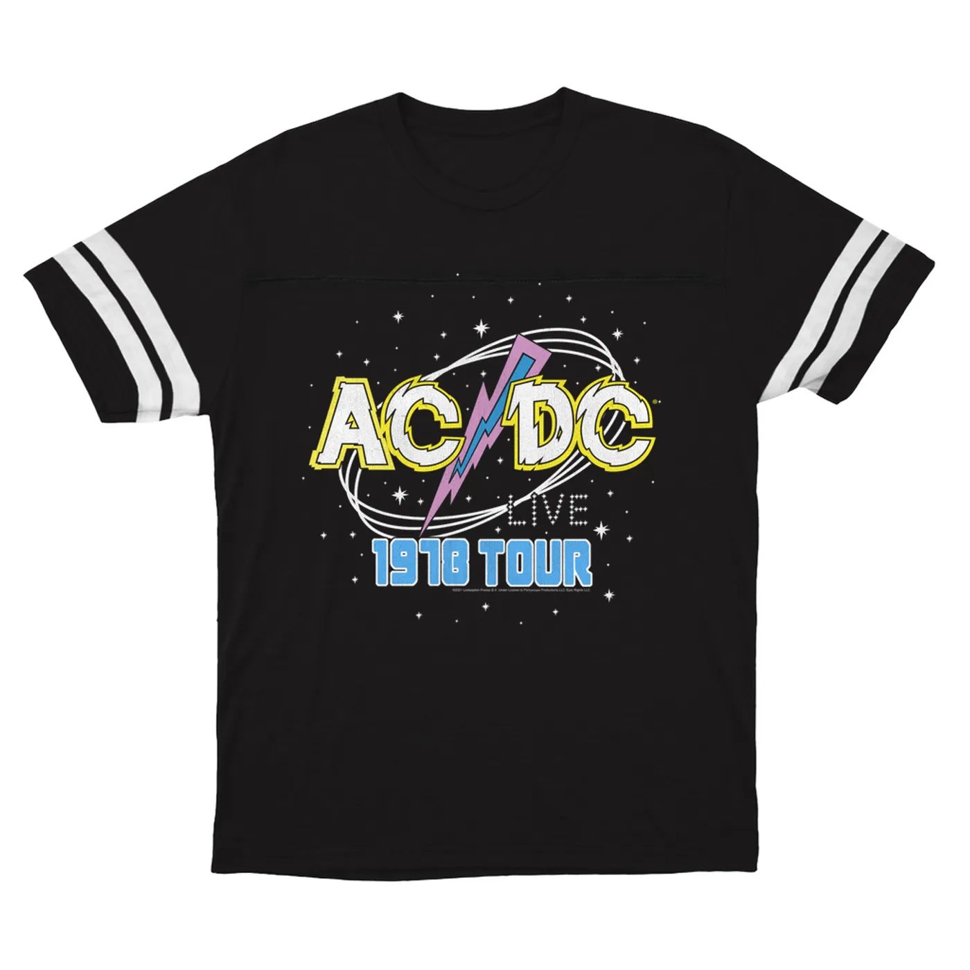 ACDC T-Shirt | AC/DC LIVE 1978 Tour Design (Merchbar Exclusive) ACDC Football Shirt