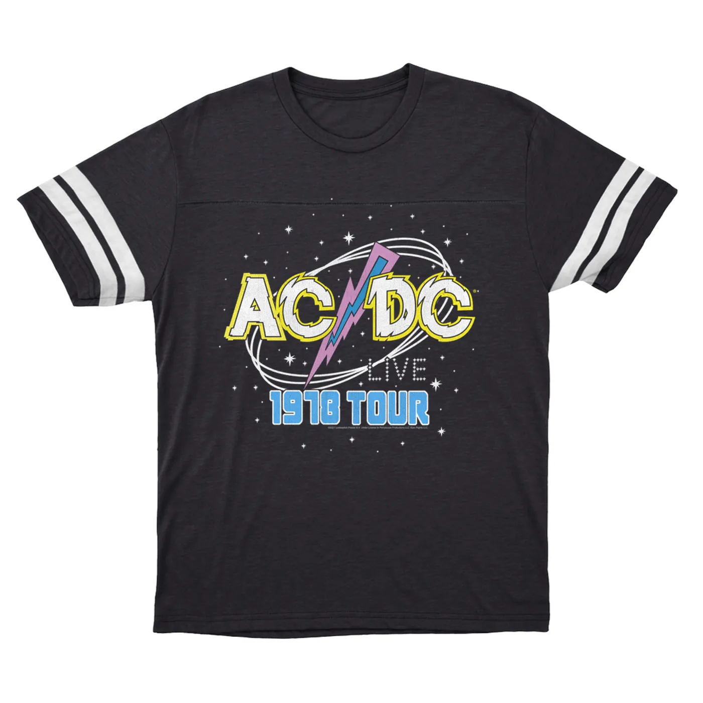 ACDC T-Shirt | AC/DC LIVE 1978 Tour Design (Merchbar Exclusive) ACDC Football Shirt