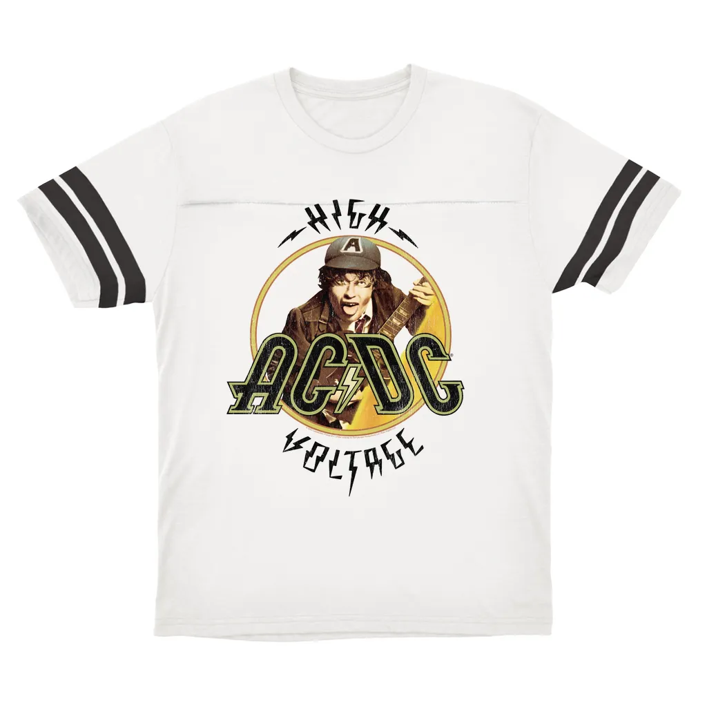 T-Shirt | High Voltage Album Design Distressed (Equineop Exclusive) Football Shirt