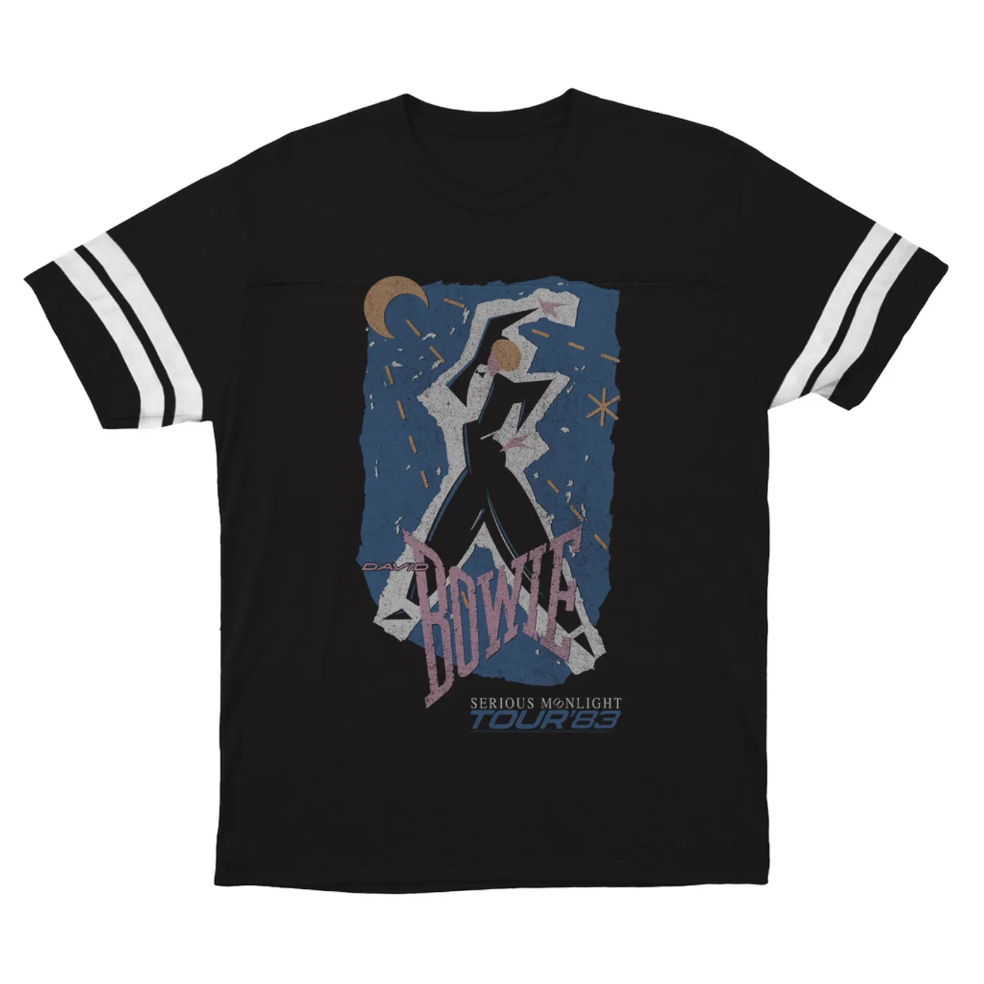 David Bowie T-Shirt | Serious Moonlight Tour 1983 Design (Merchbar Exclusive) David Bowie Football Shirt