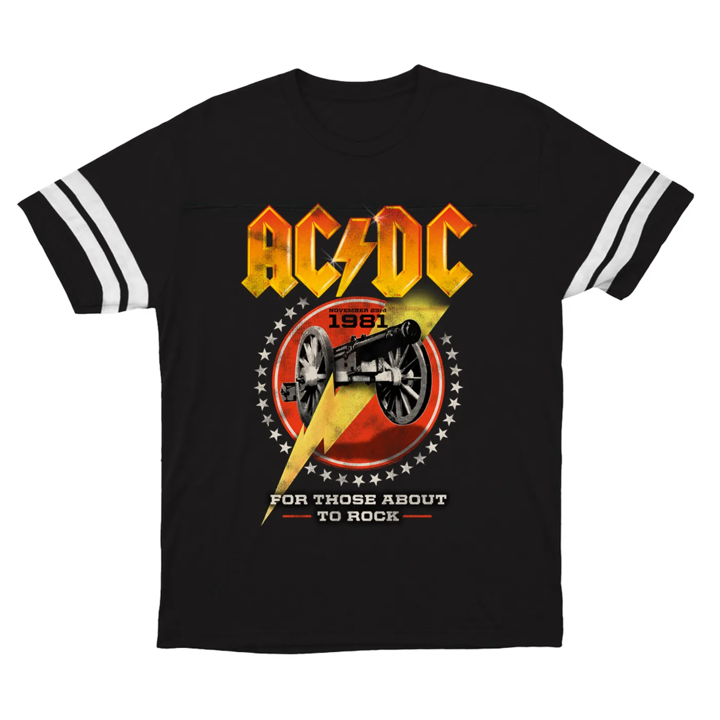 AC/DC T-Shirt | For Those About To Rock Tour 1981 (Merchbar Exclusive) ACDC Football Shirt