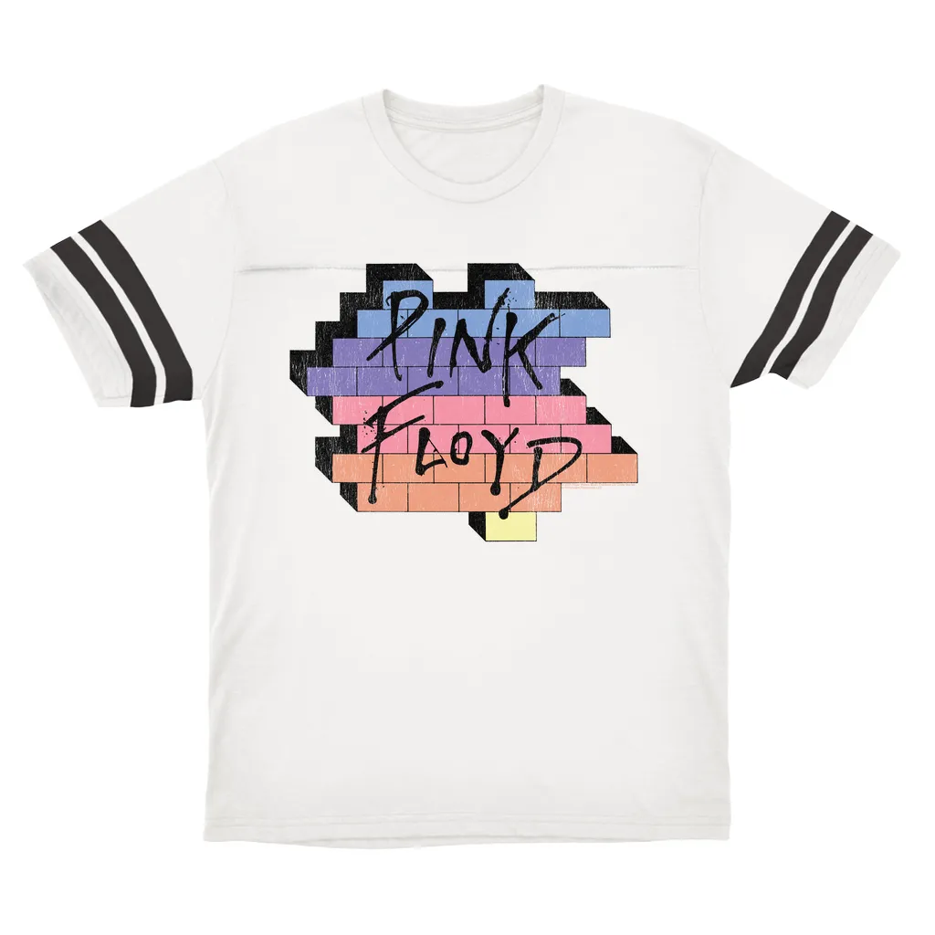 T-Shirt | Another Brick In The Wall Rainbow Ombre Image Distressed Football Shirt