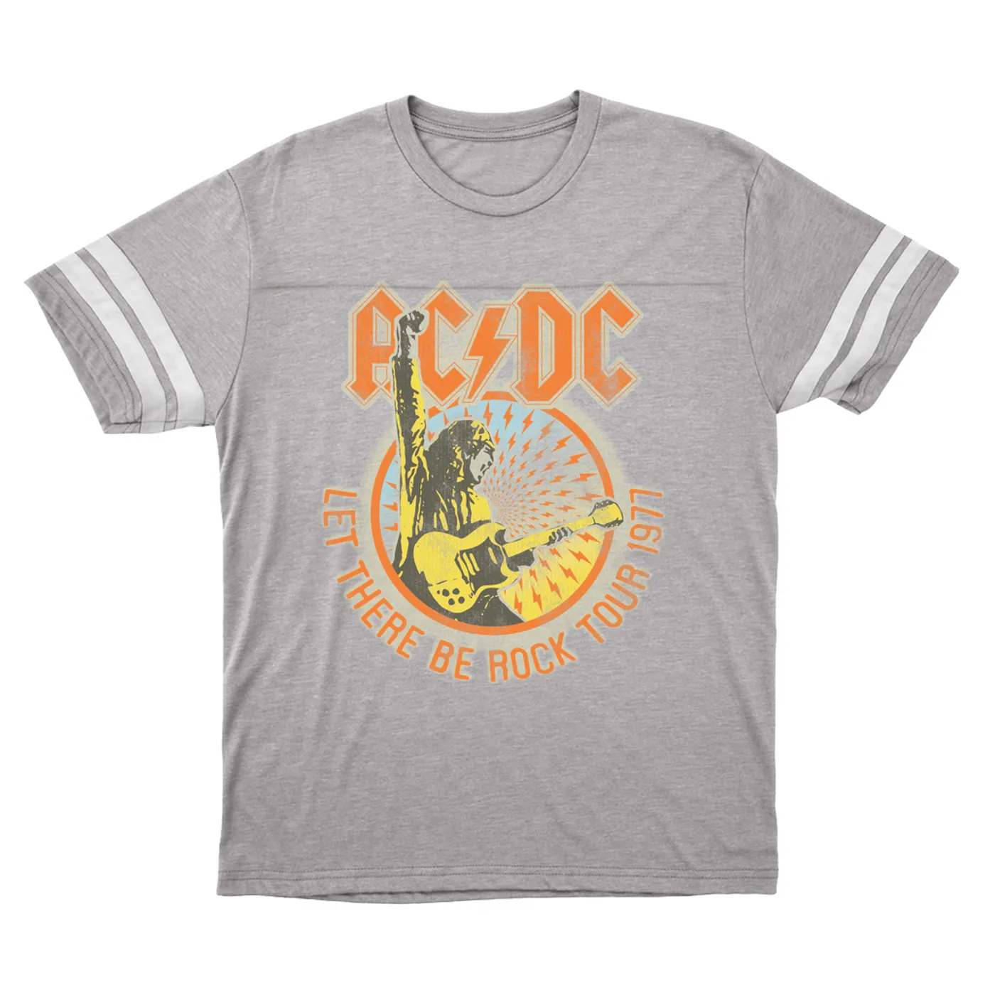 AC/DC T-Shirt | Let There Be Rock Tour 1977 ACDC Football Shirt