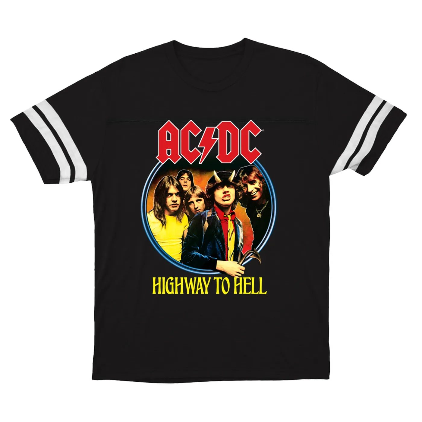 AC/DC T-Shirt | Highway To Hell Group Design (Merchbar Exclusive) ACDC Football Shirt