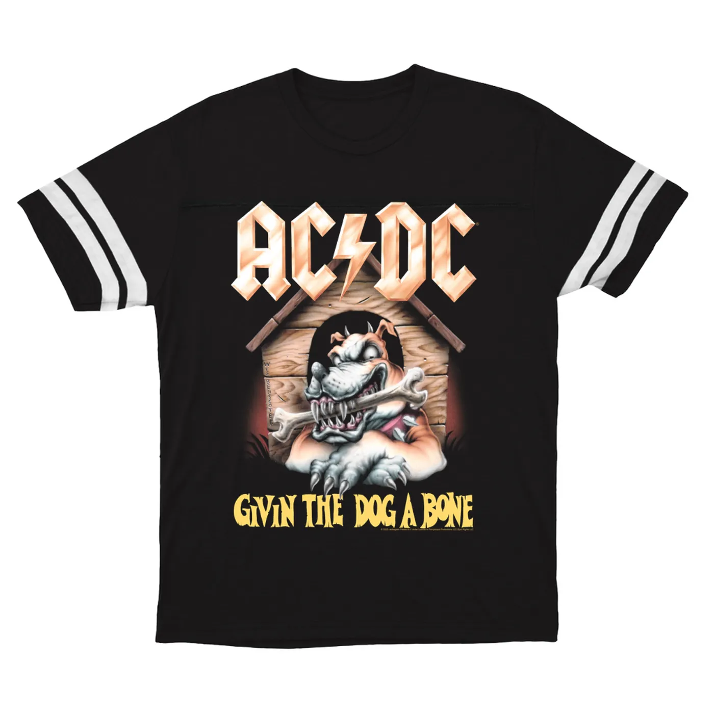 AC/DC T-Shirt | Givin The Dog A Bone Design ACDC Football Shirt