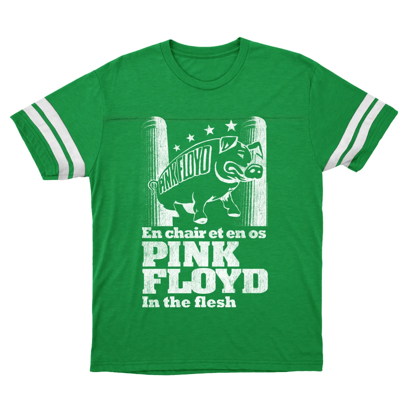 Pink Floyd T-Shirt | In The Flesh Concert en Français Design Pink Floyd Football Shirt