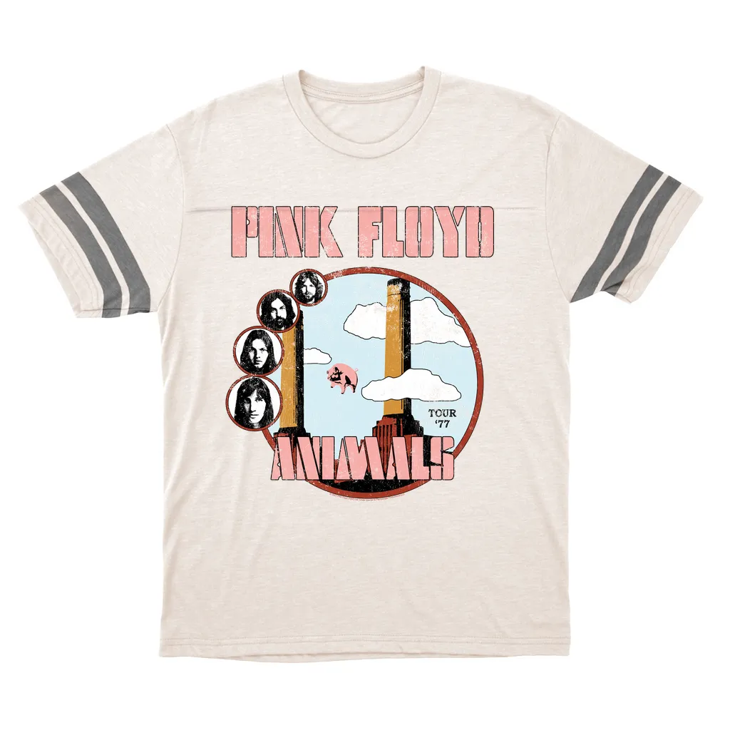 T-Shirt | Animals '77 Tour Pastel Design Distressed (Equineop Exclusive) Football Shirt