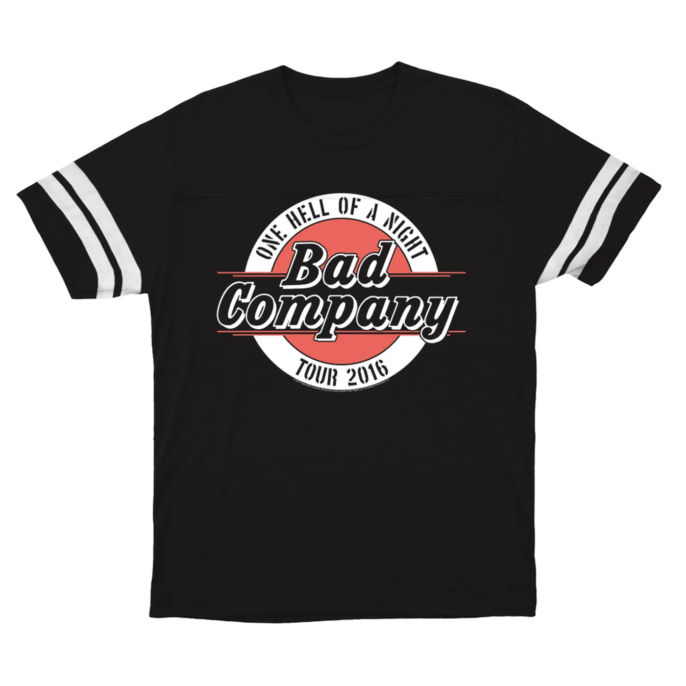 Bad Company T-Shirt | One Hell Of A Night 2016 Tour Bad Company Football Shirt