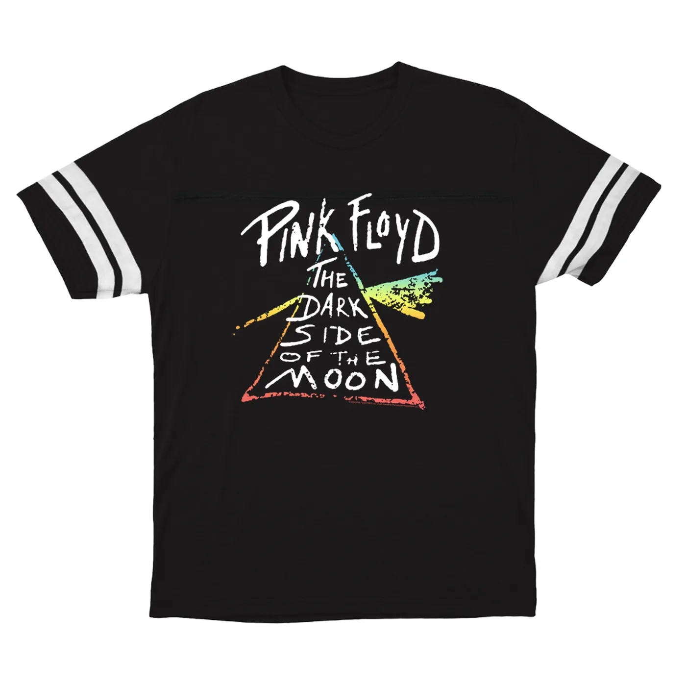 Pink Floyd T-Shirt | Color Sketch Dark Side Of The Moon Ombre Pink Floyd Football Shirt