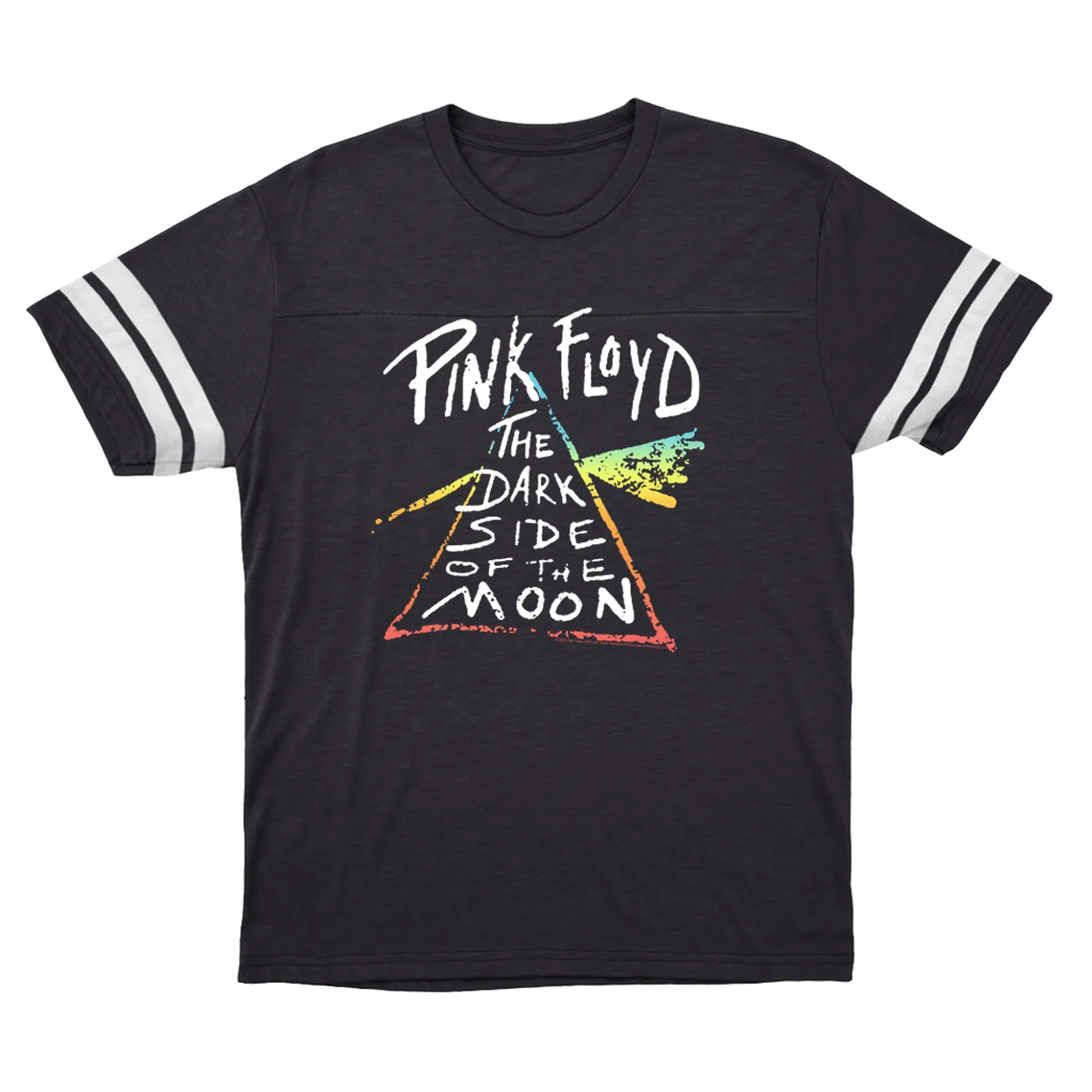 Pink Floyd T-Shirt | Color Sketch Dark Side Of The Moon Ombre Pink Floyd Football Shirt