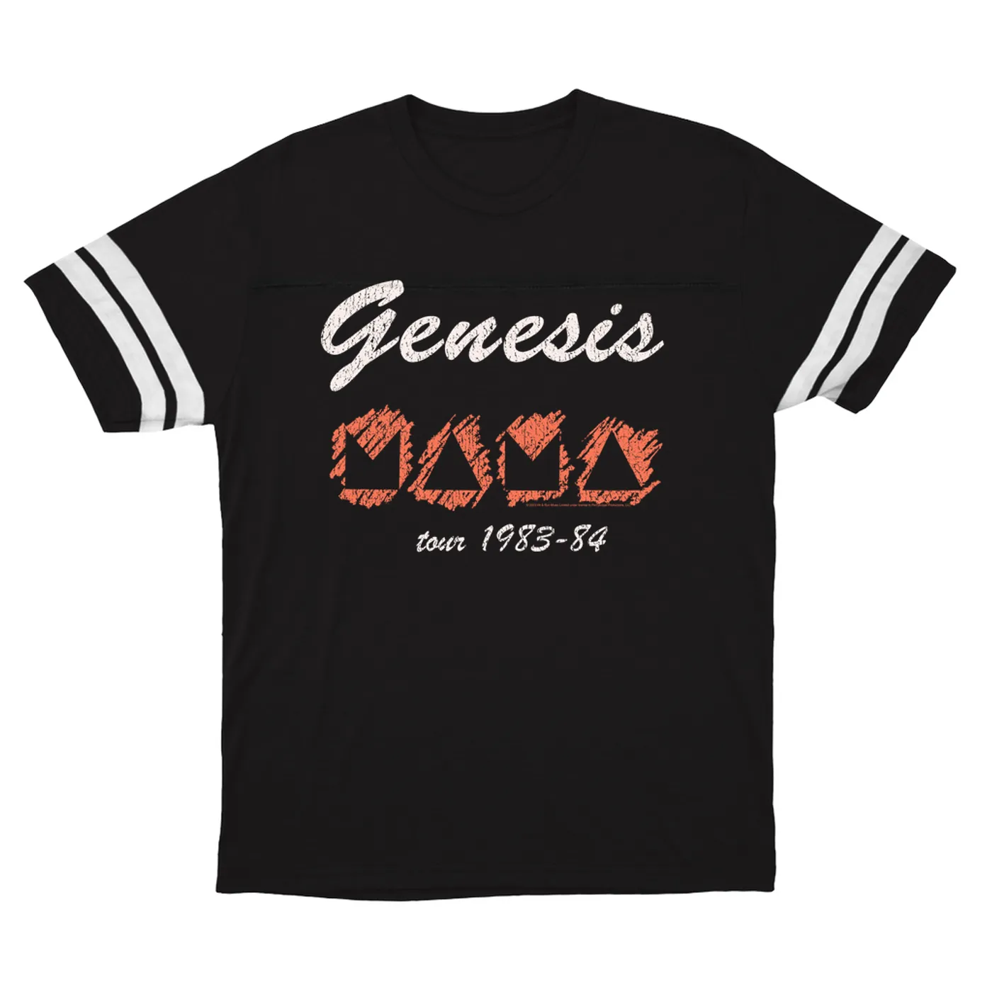 Genesis T-Shirt | Mama Tour 1983-84 Image Distressed Genesis Football Shirt