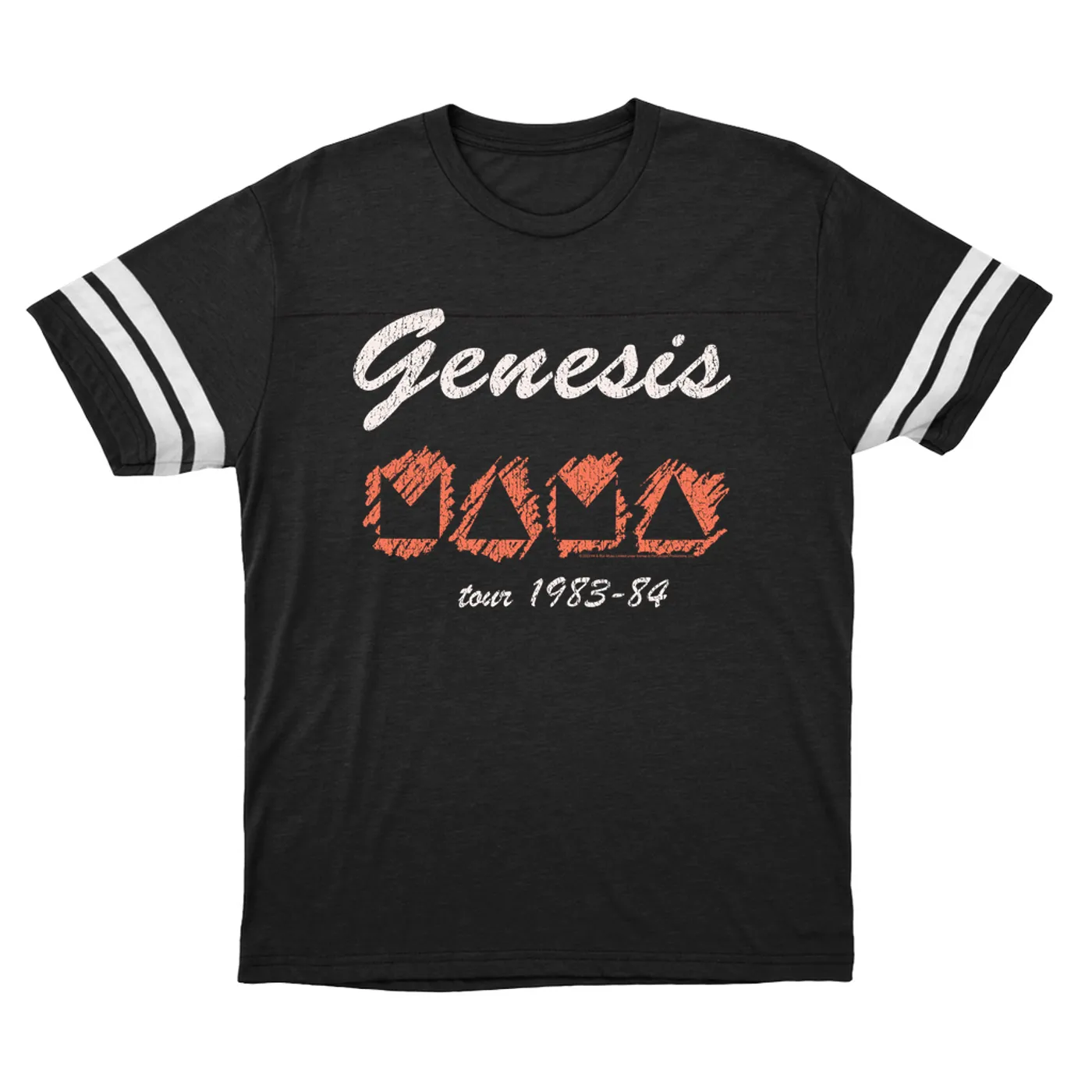 Genesis T-Shirt | Mama Tour 1983-84 Image Distressed Genesis Football Shirt