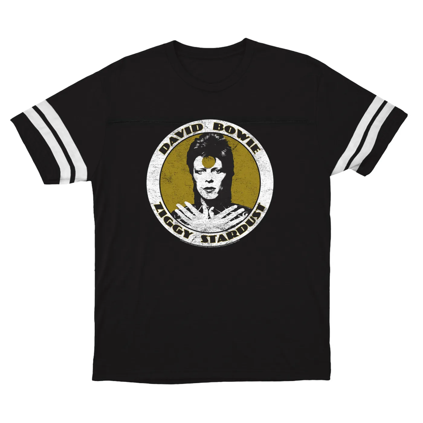 David Bowie T-Shirt | Golden Bowie As Ziggy Stardust (Merchbar Exclusive) David Bowie Football Shirt
