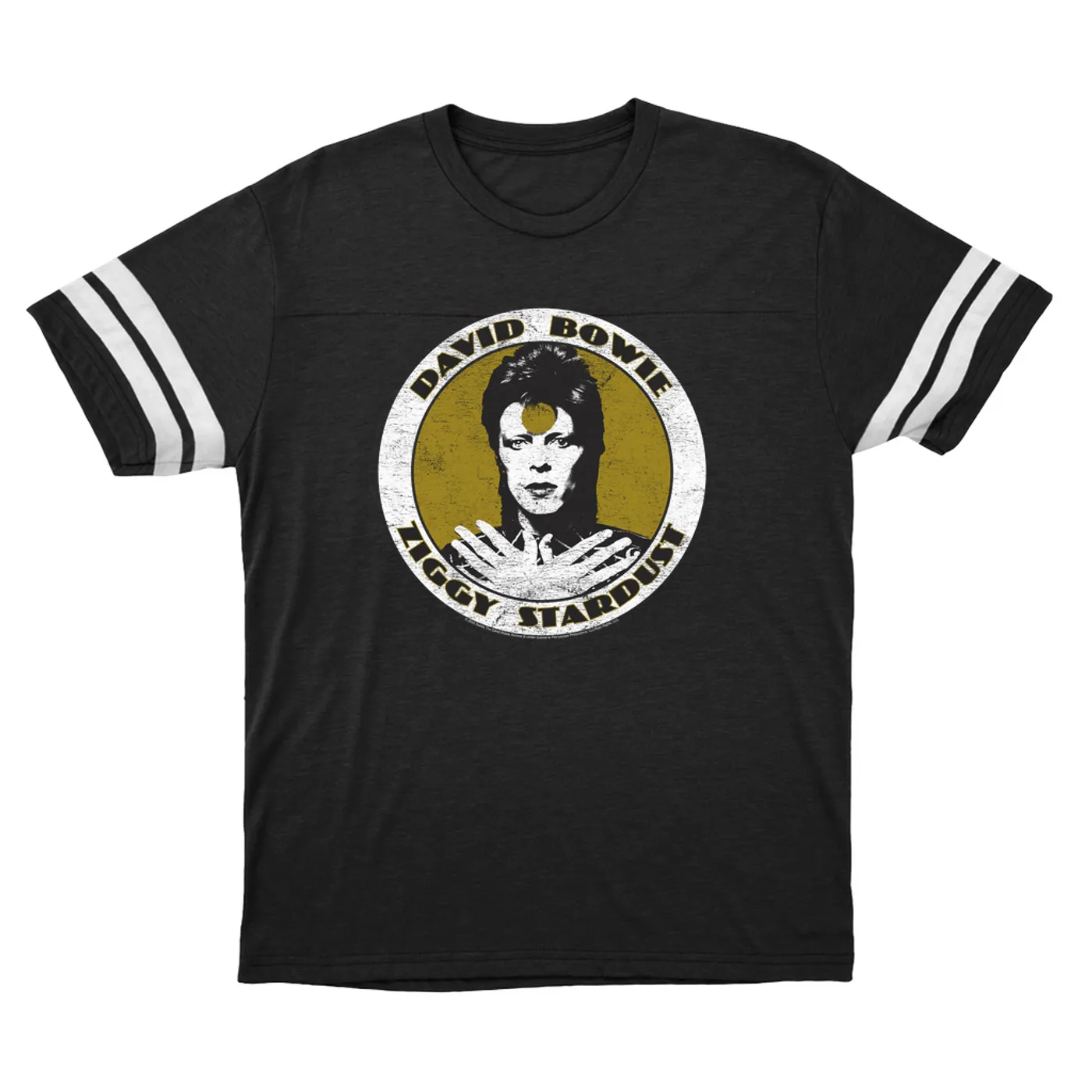 David Bowie T-Shirt | Golden Bowie As Ziggy Stardust (Merchbar Exclusive) David Bowie Football Shirt