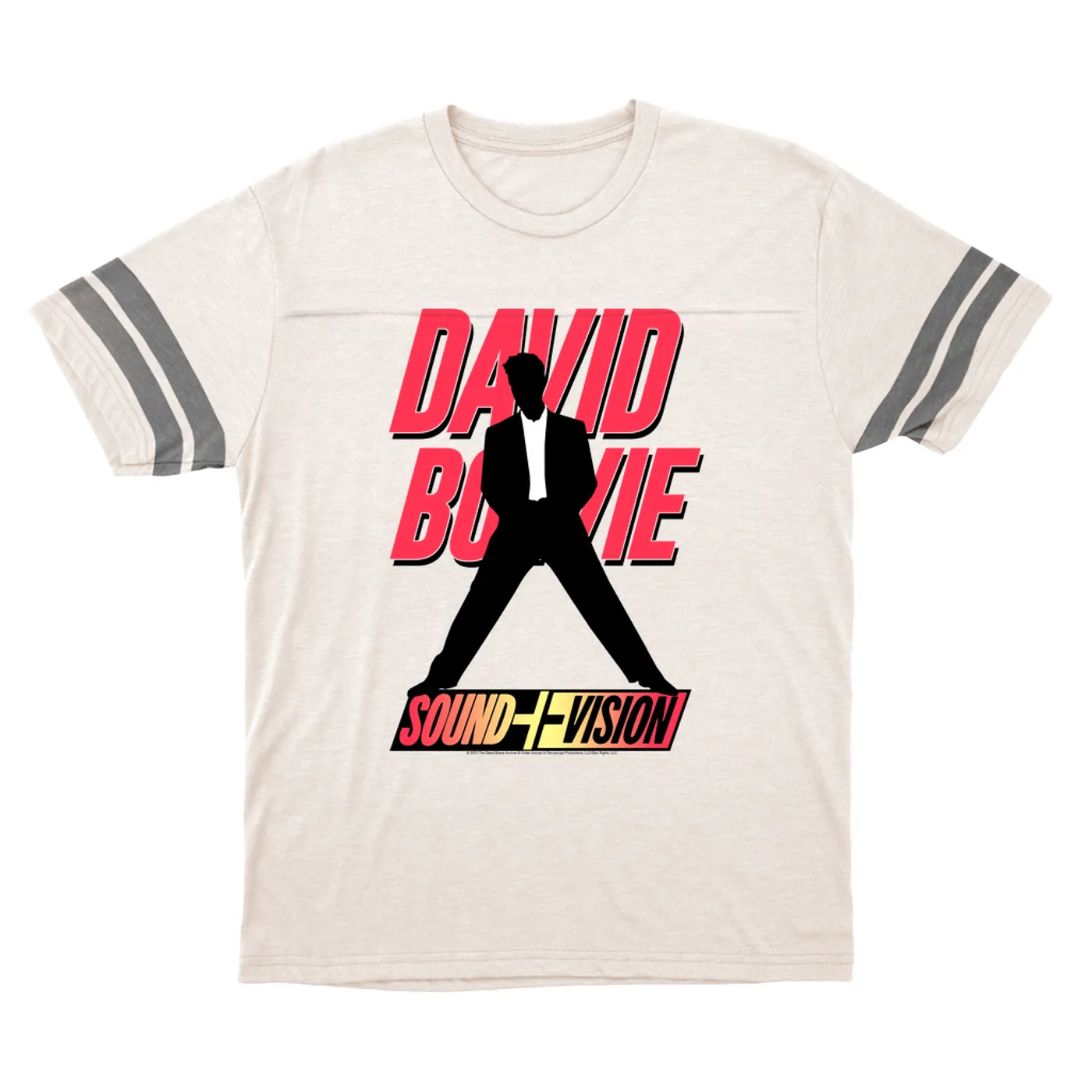 David Bowie T-Shirt | Neon 1991 Euro Vision Design  (Merchbar Exclusive) David Bowie Football Shirt