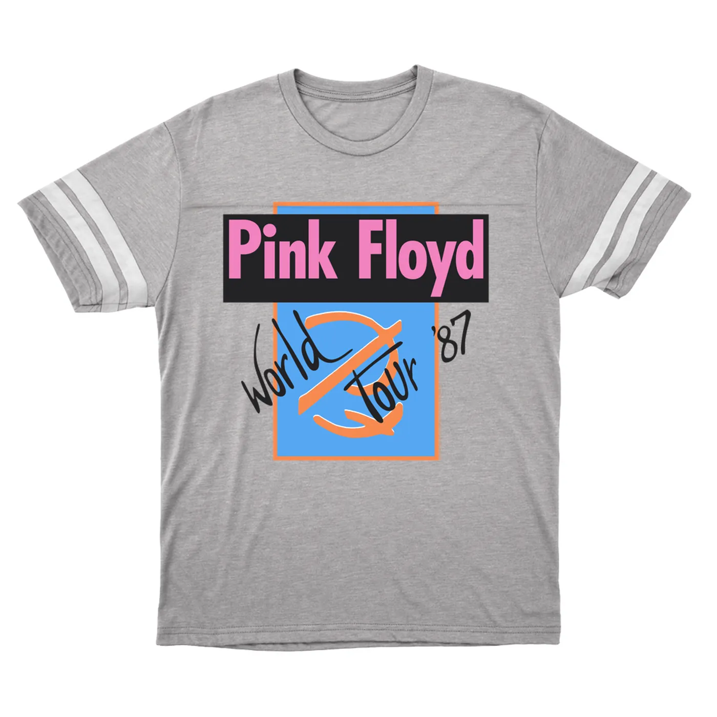 Pink Floyd T-Shirt | World Tour '87 Logo Pink Floyd Football Shirt