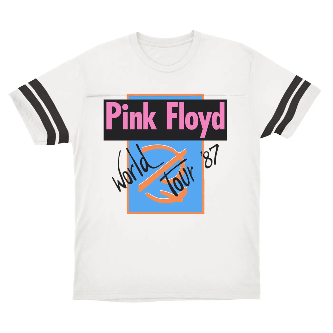 Pink Floyd T-Shirt | World Tour '87 Logo Pink Floyd Football Shirt