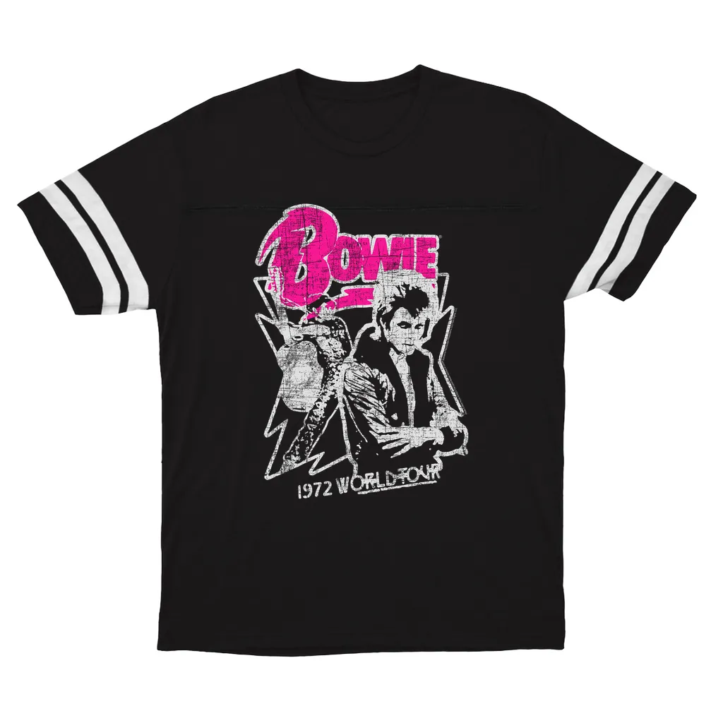 T-Shirt | Pink And Silver 1972 World Tour Distressed (Equineop Exclusive) Football Shirt