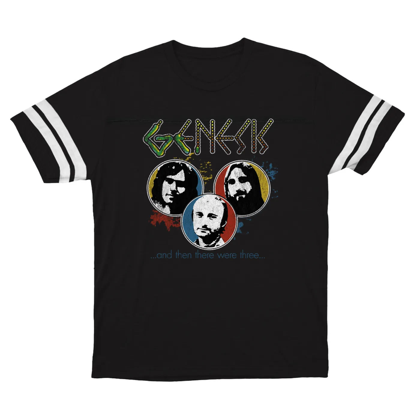 Genesis T-Shirt | And Then There Were Three Design Distressed Genesis Football Shirt