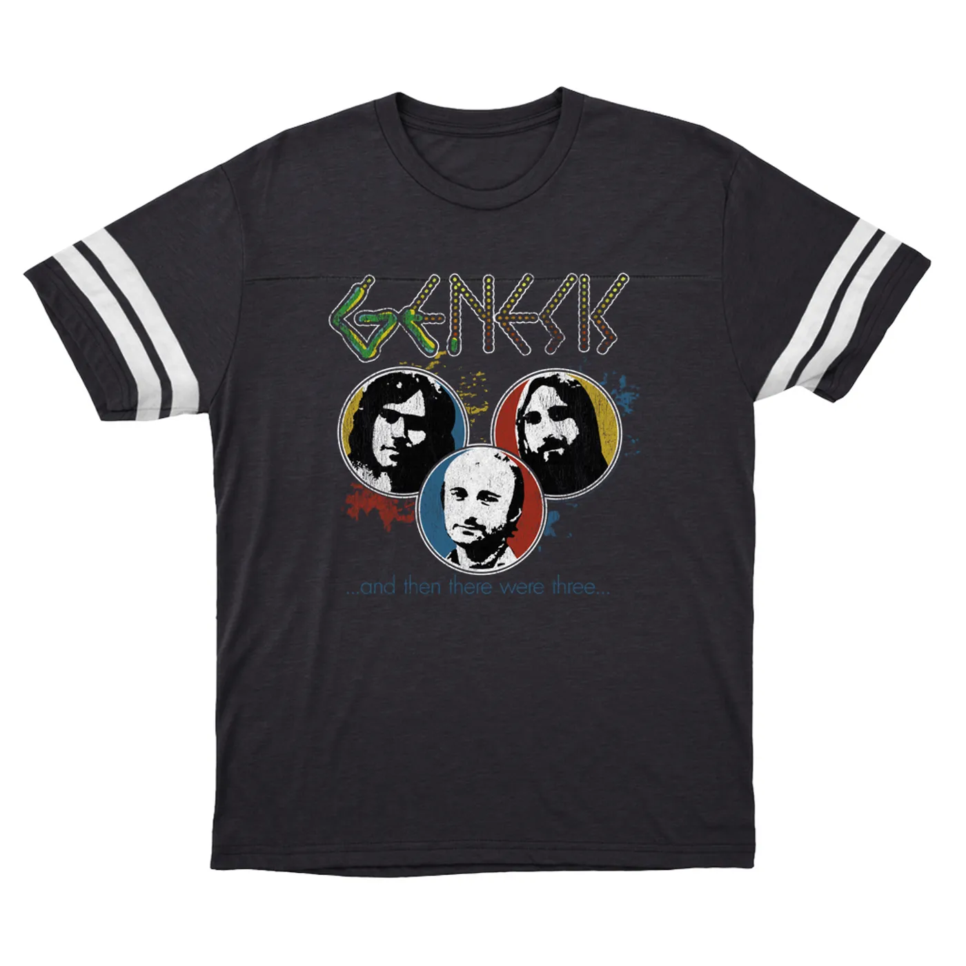 Genesis T-Shirt | And Then There Were Three Design Distressed Genesis Football Shirt