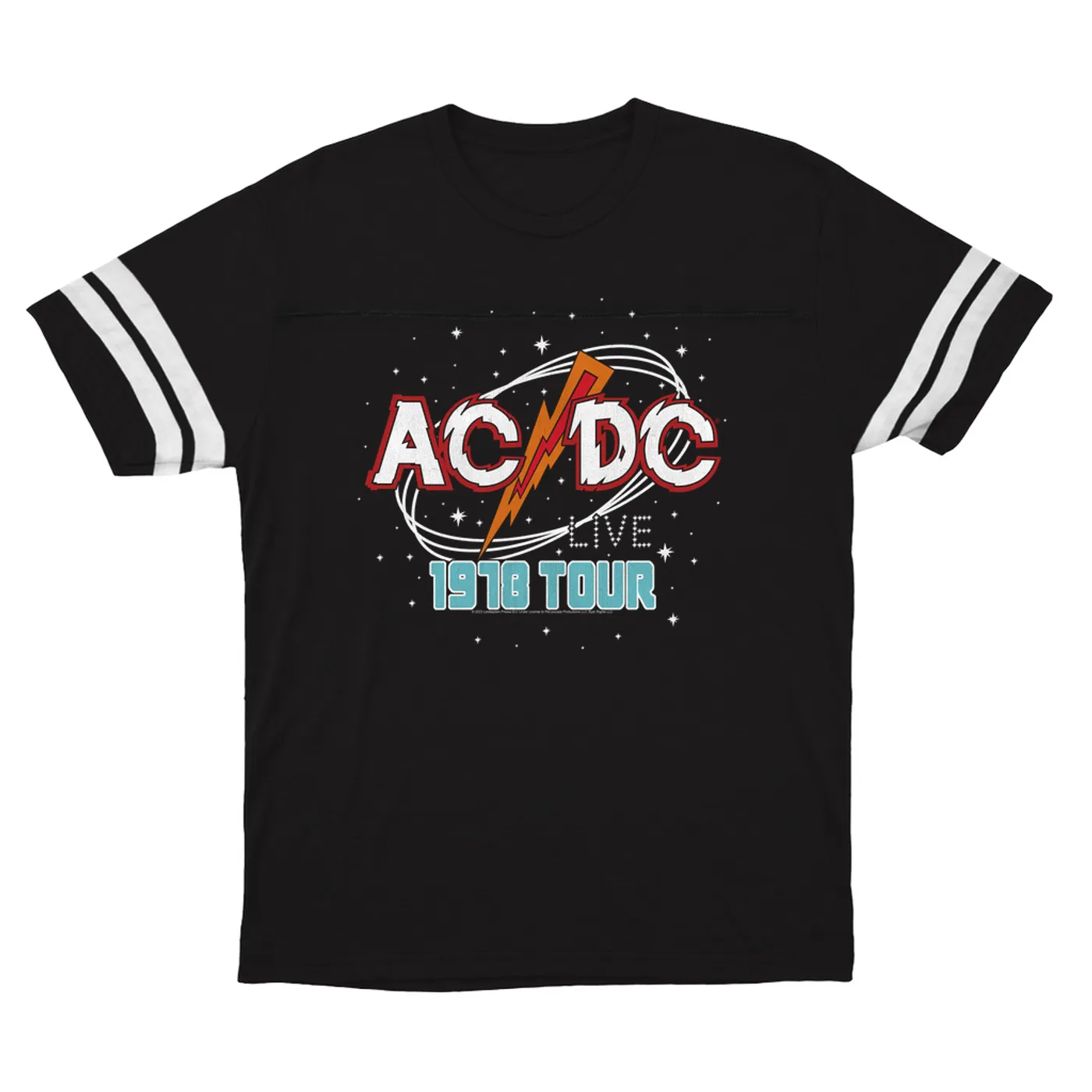 AC/DC T-Shirt | Red Universe 1978 Tour Design (Merchbar Exclusive) ACDC Football Shirt