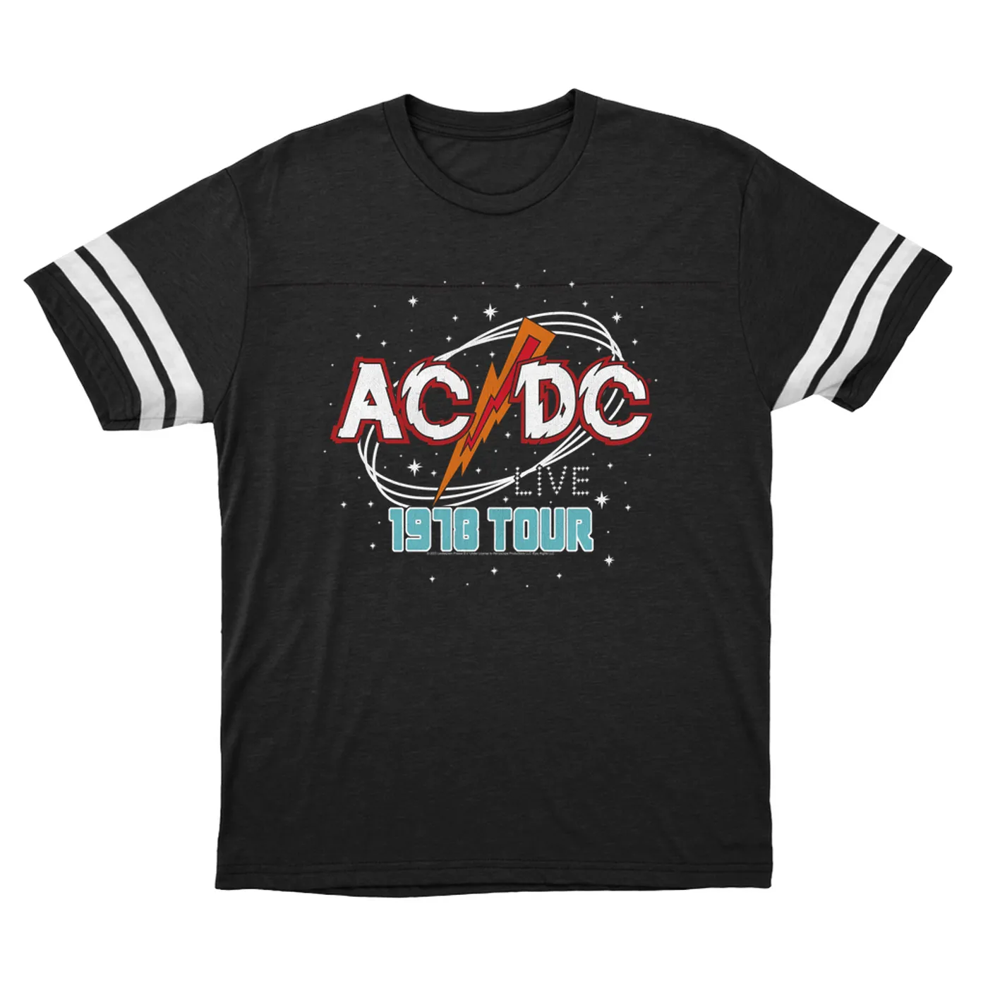 AC/DC T-Shirt | Red Universe 1978 Tour Design (Merchbar Exclusive) ACDC Football Shirt