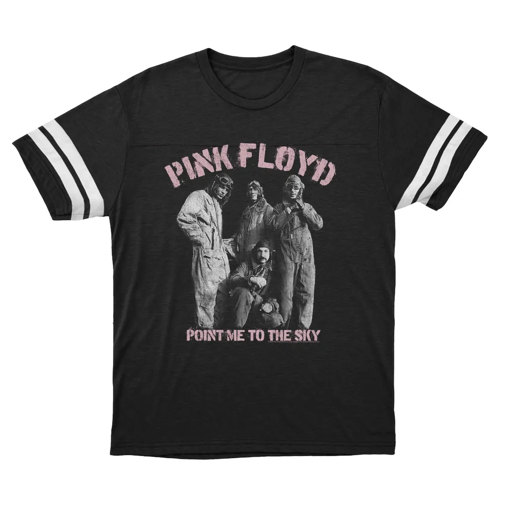 T-Shirt | Point Me To The Sky Pink Design Distressed (Equineop Exclusive) Football Shirt
